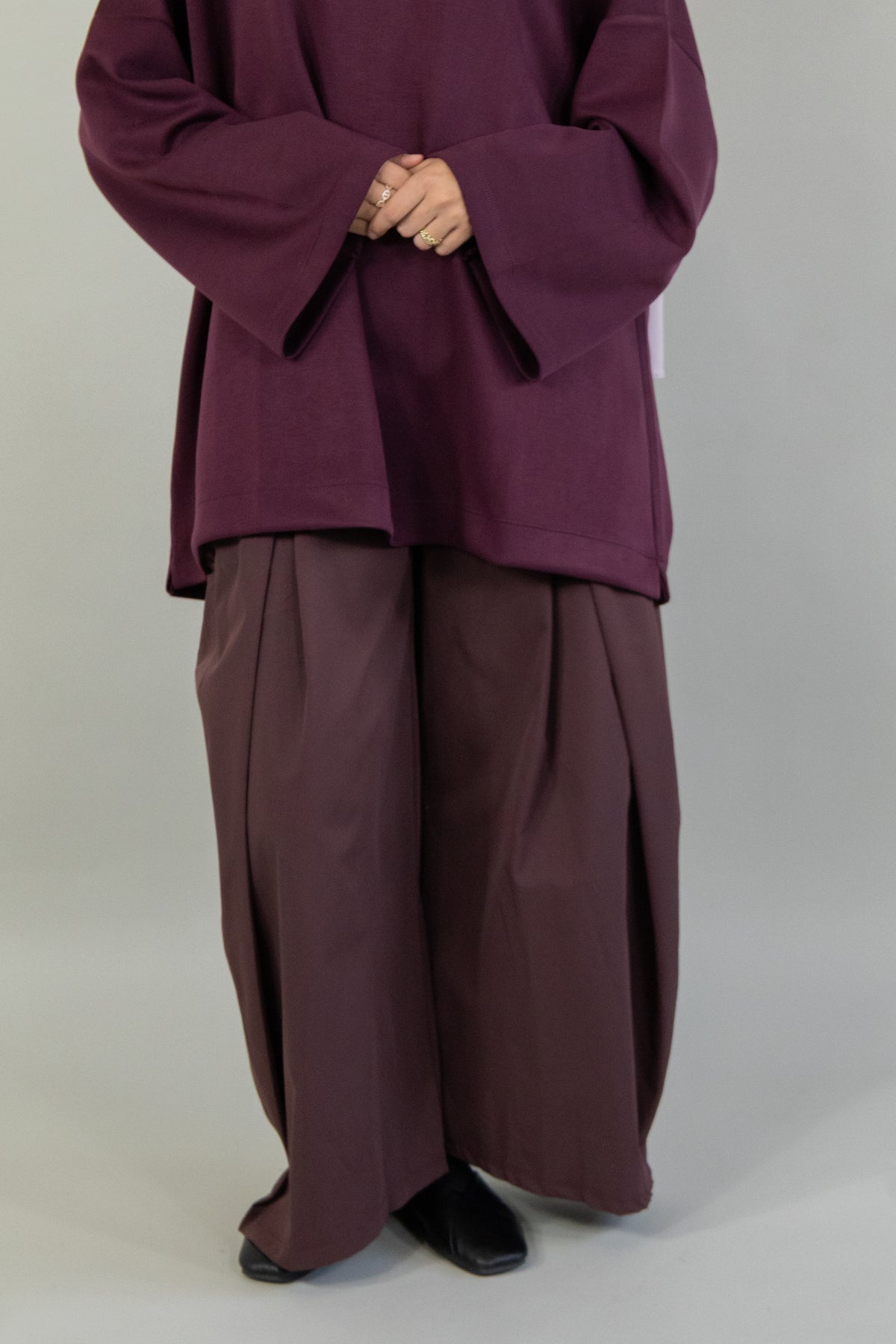 Pantalon boule - Prune