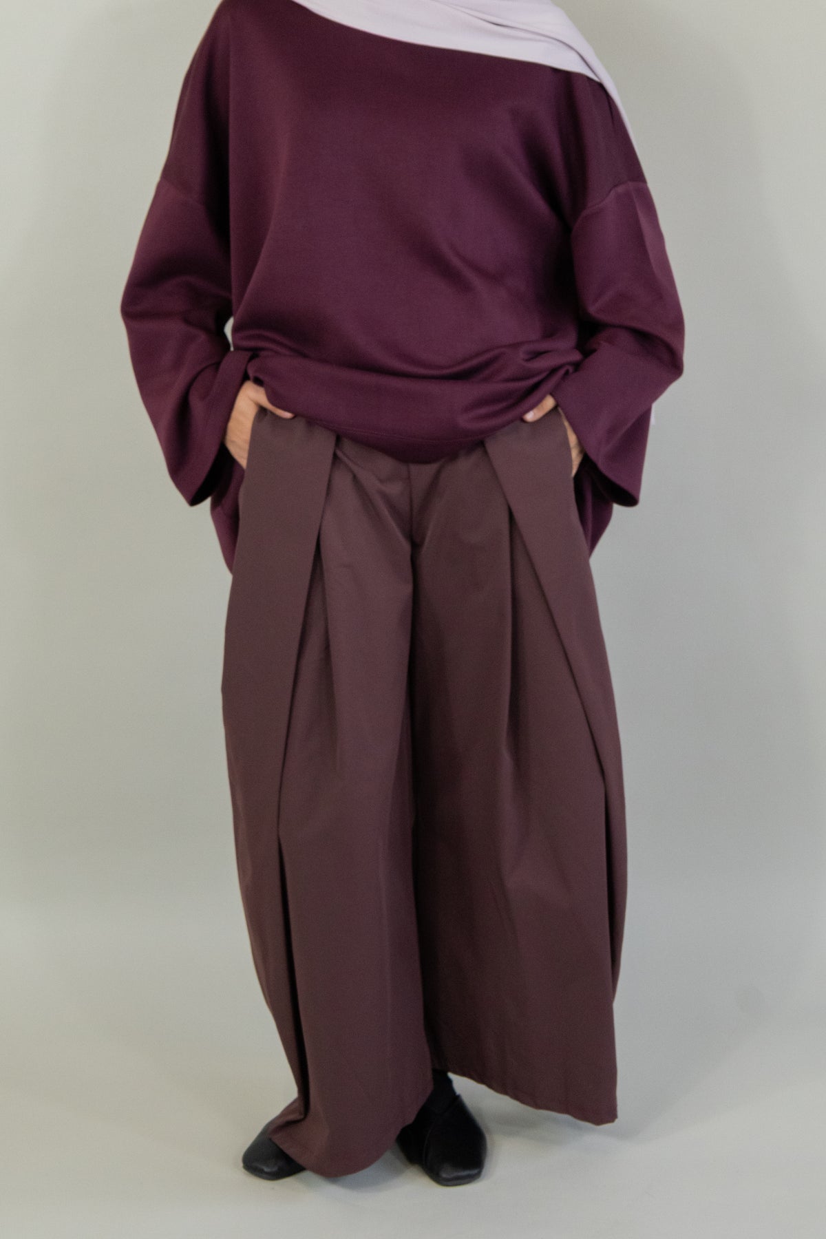 Pantalon boule - Prune