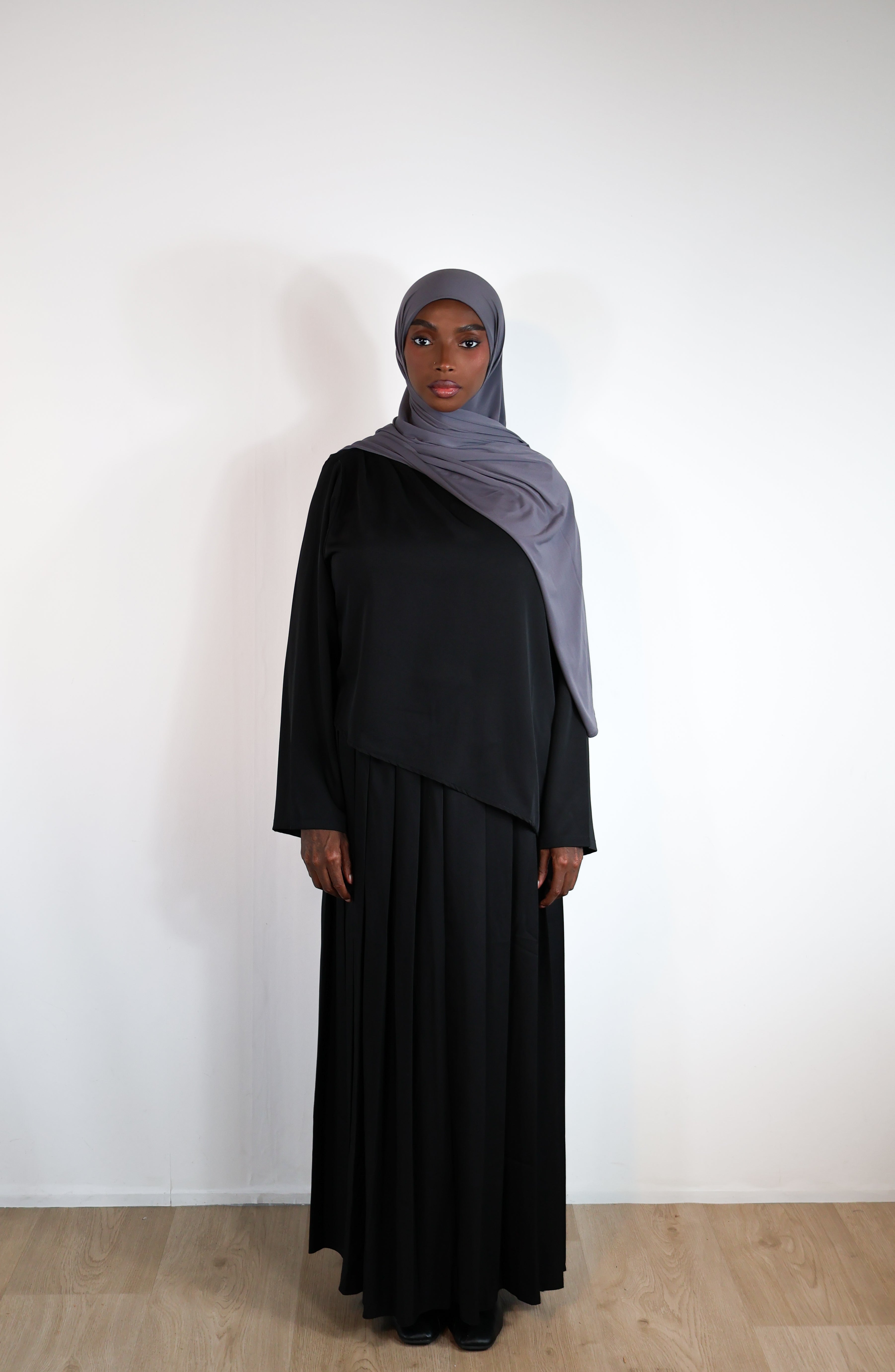 Haut court asymétrique - Noir