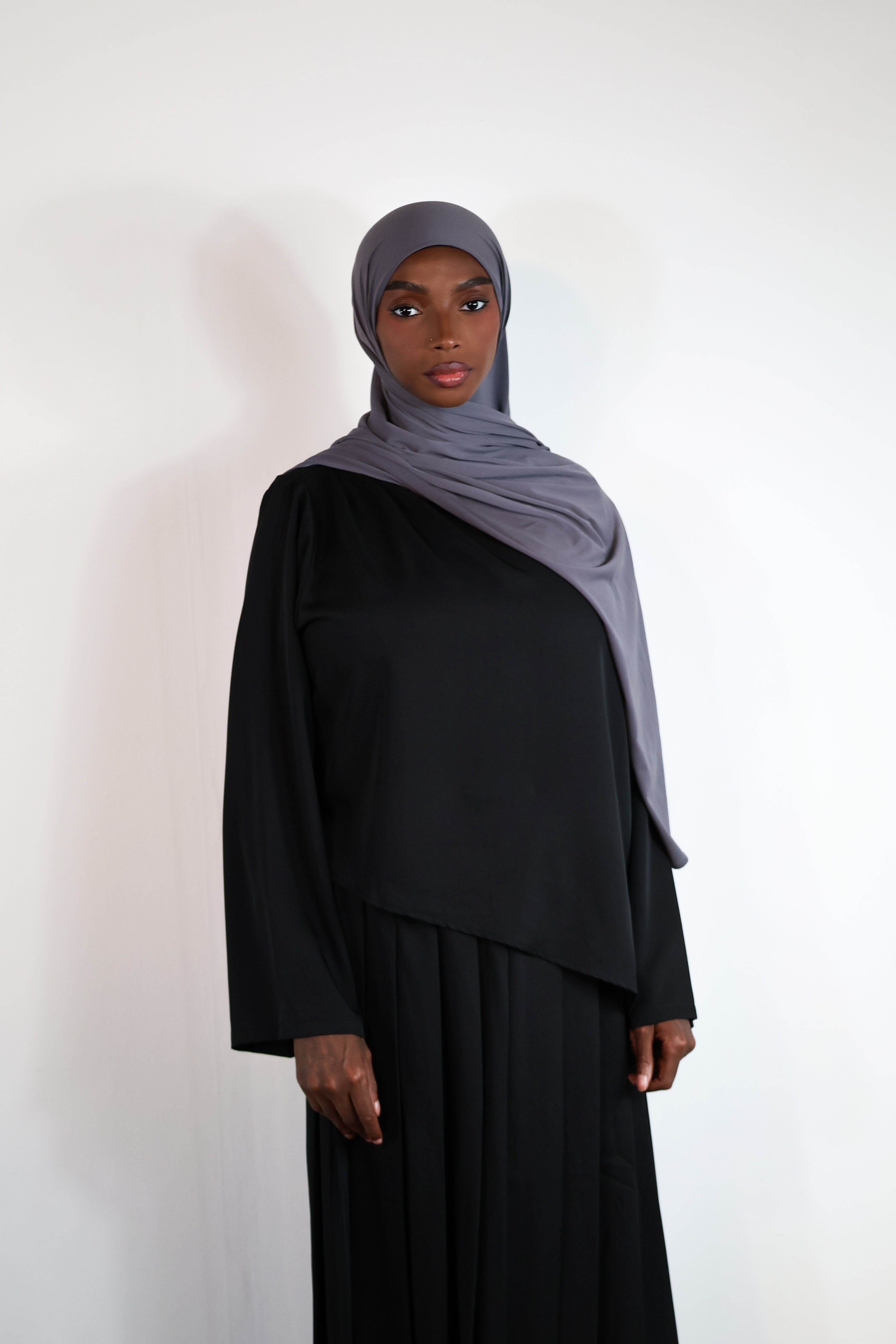 Haut court asymétrique - Noir