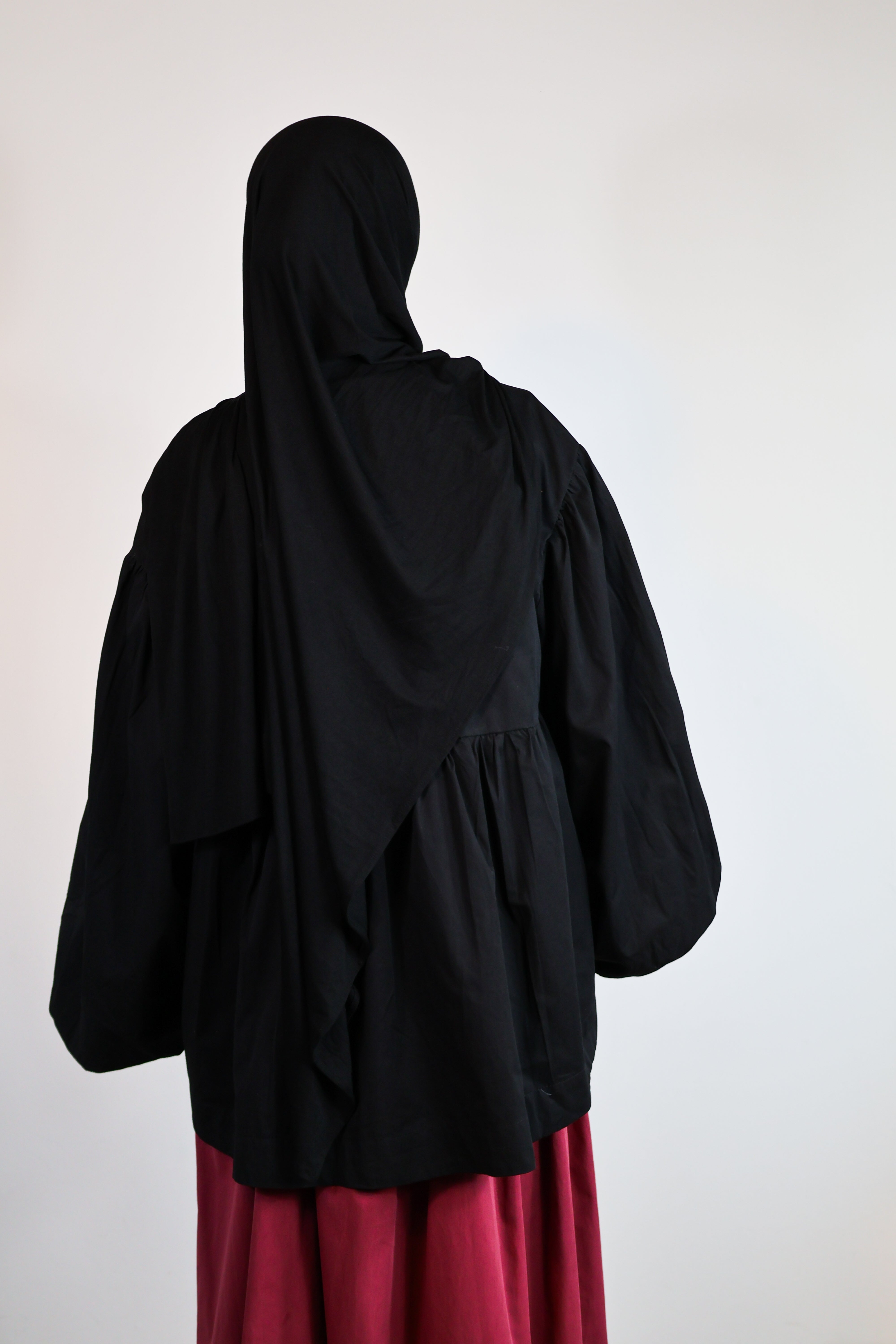 Haut manches ballon - Noir