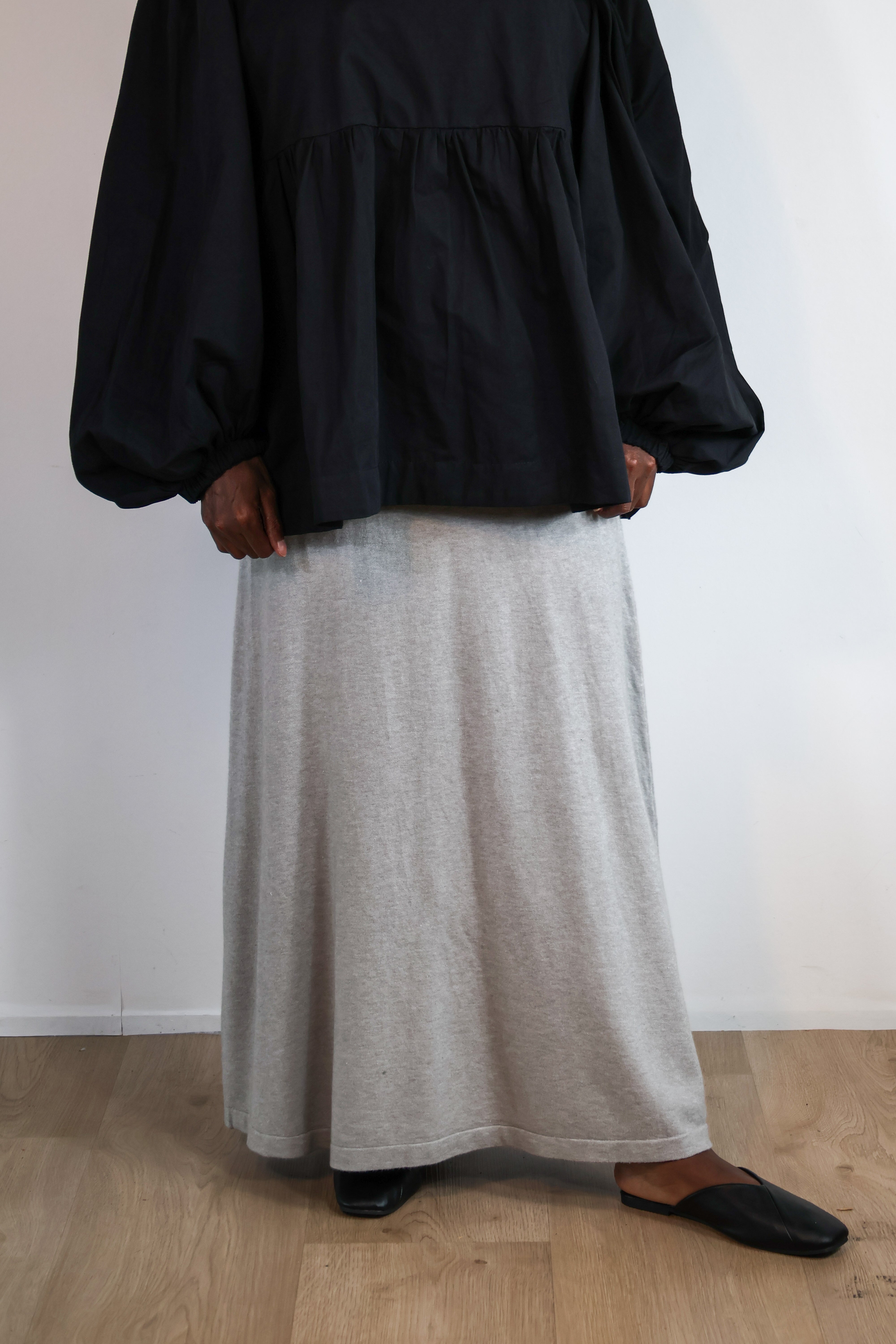 Jupe viscose - Gris clair