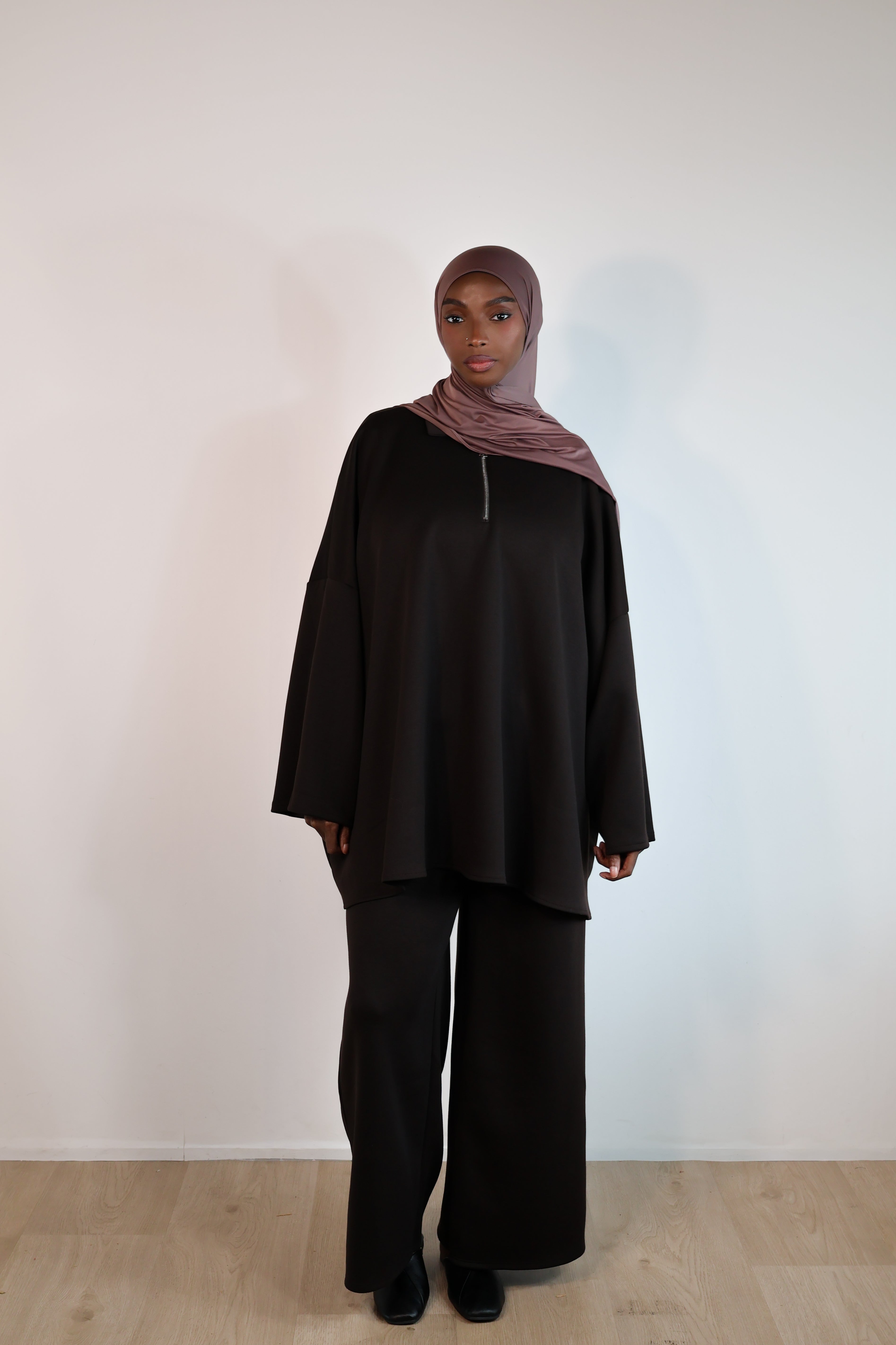 Ensemble a zip - Marron