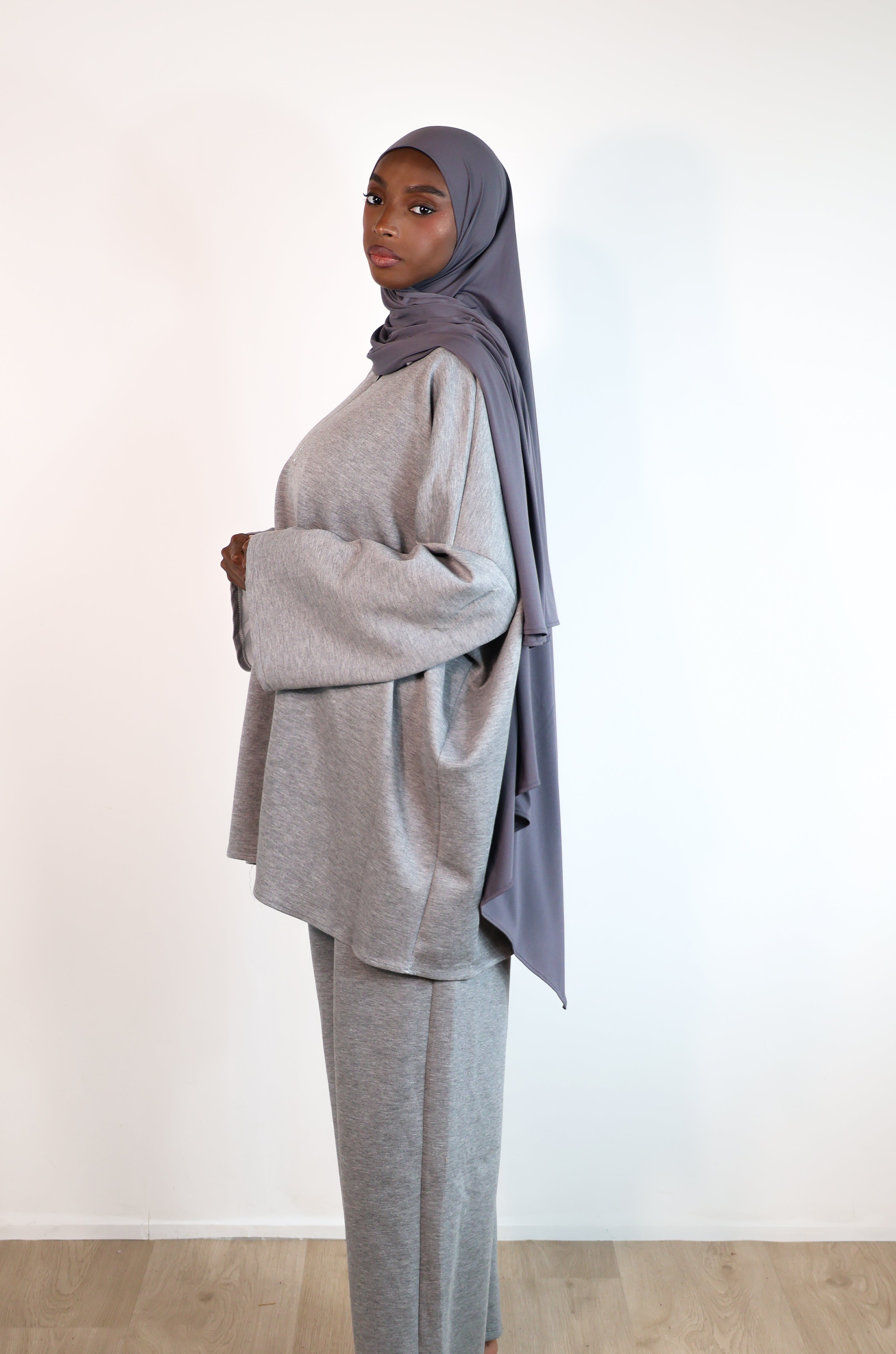 Ensemble a zip - Gris chiné