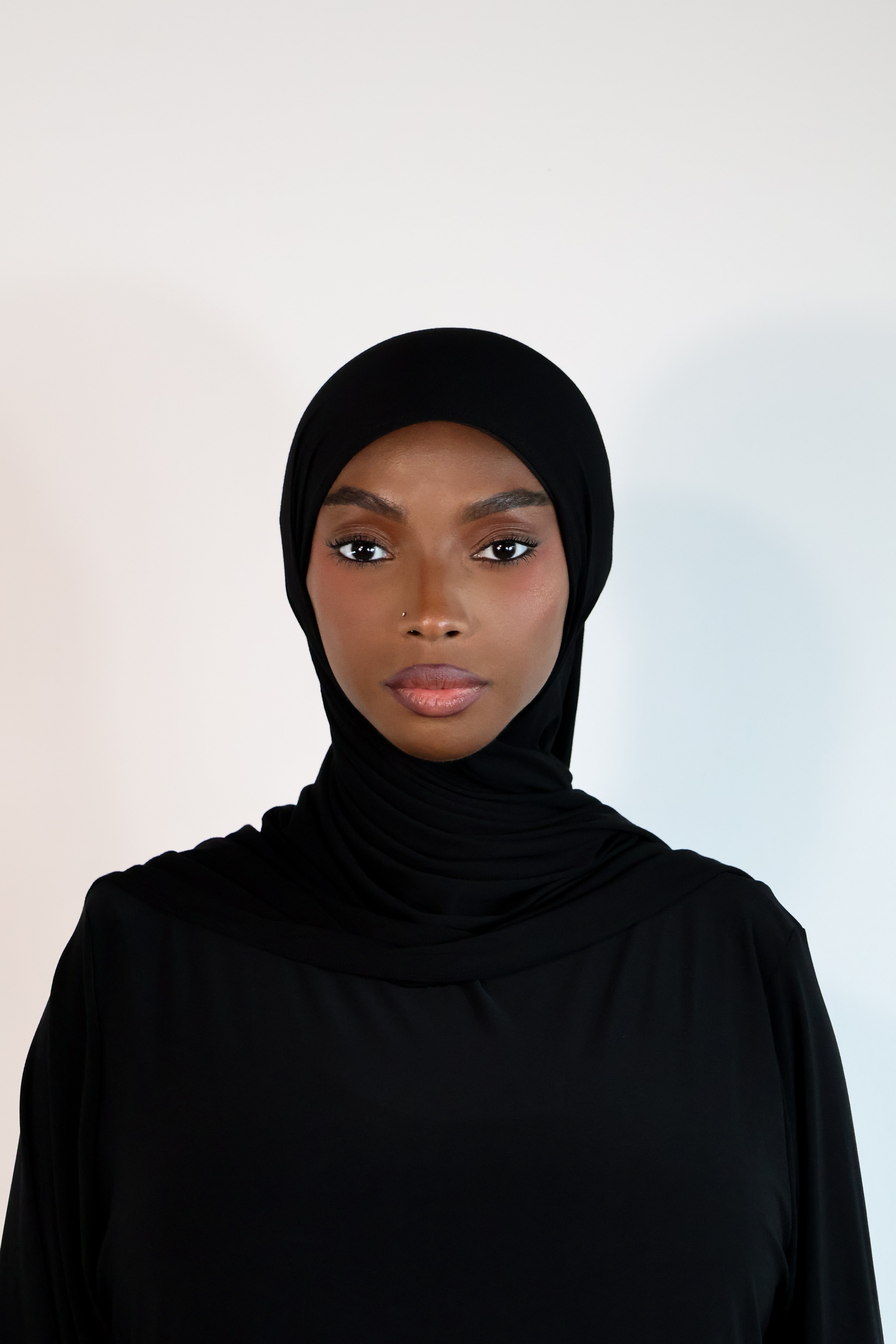 Hijab en jersey bamboo - Black