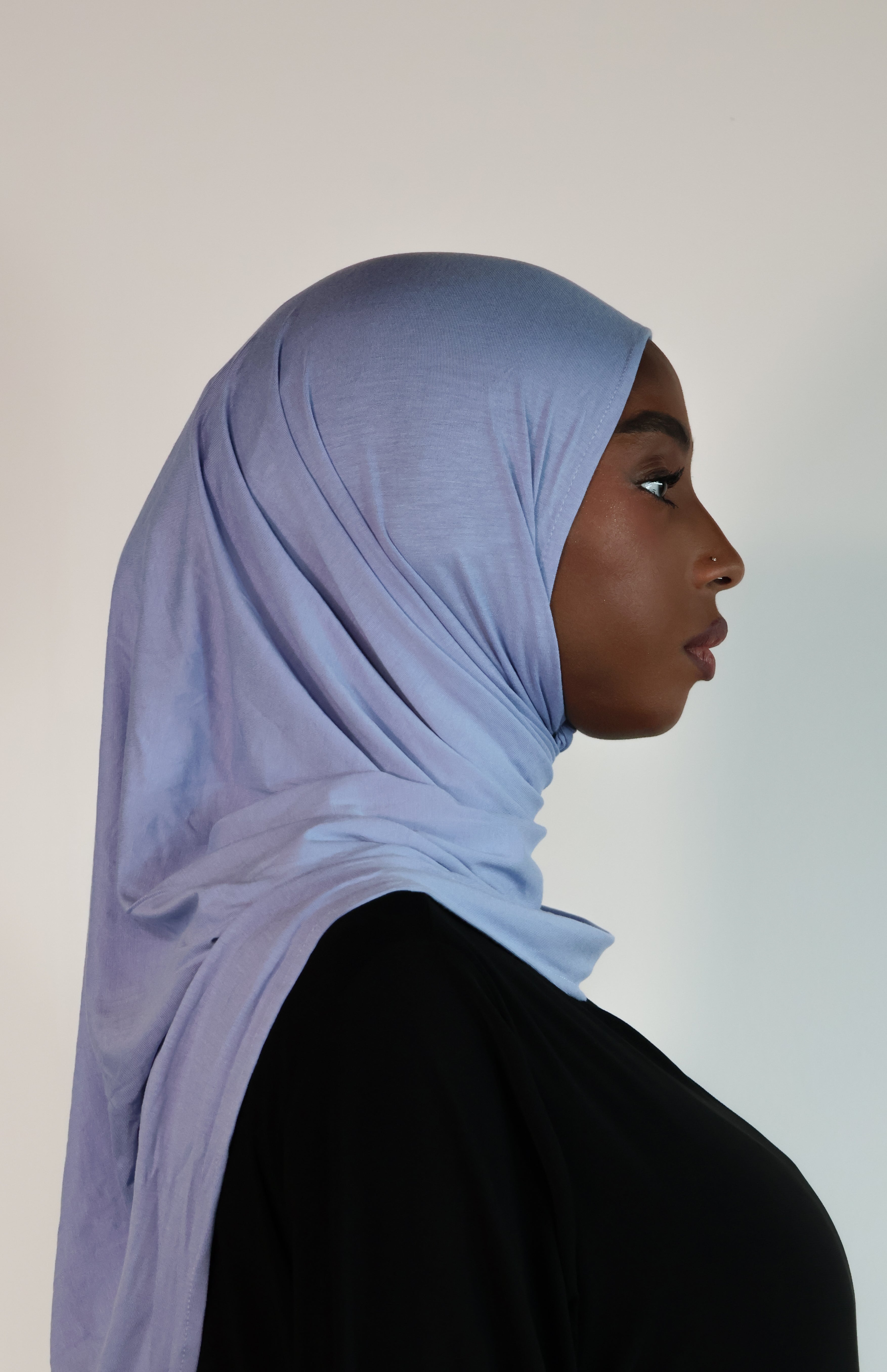 Bamboo jersey hijab - Sky