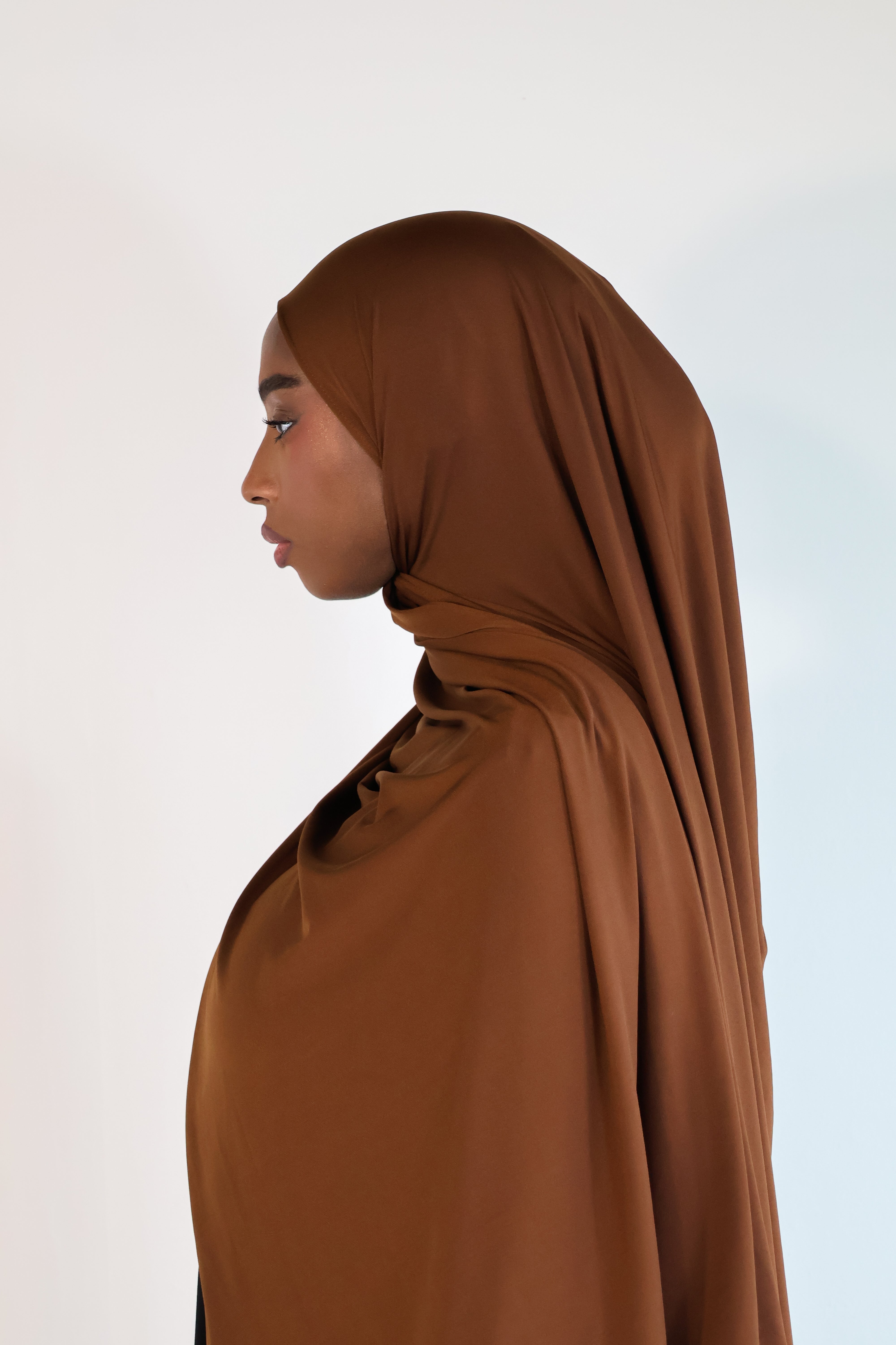 Hijab en jersey premium - Coffee
