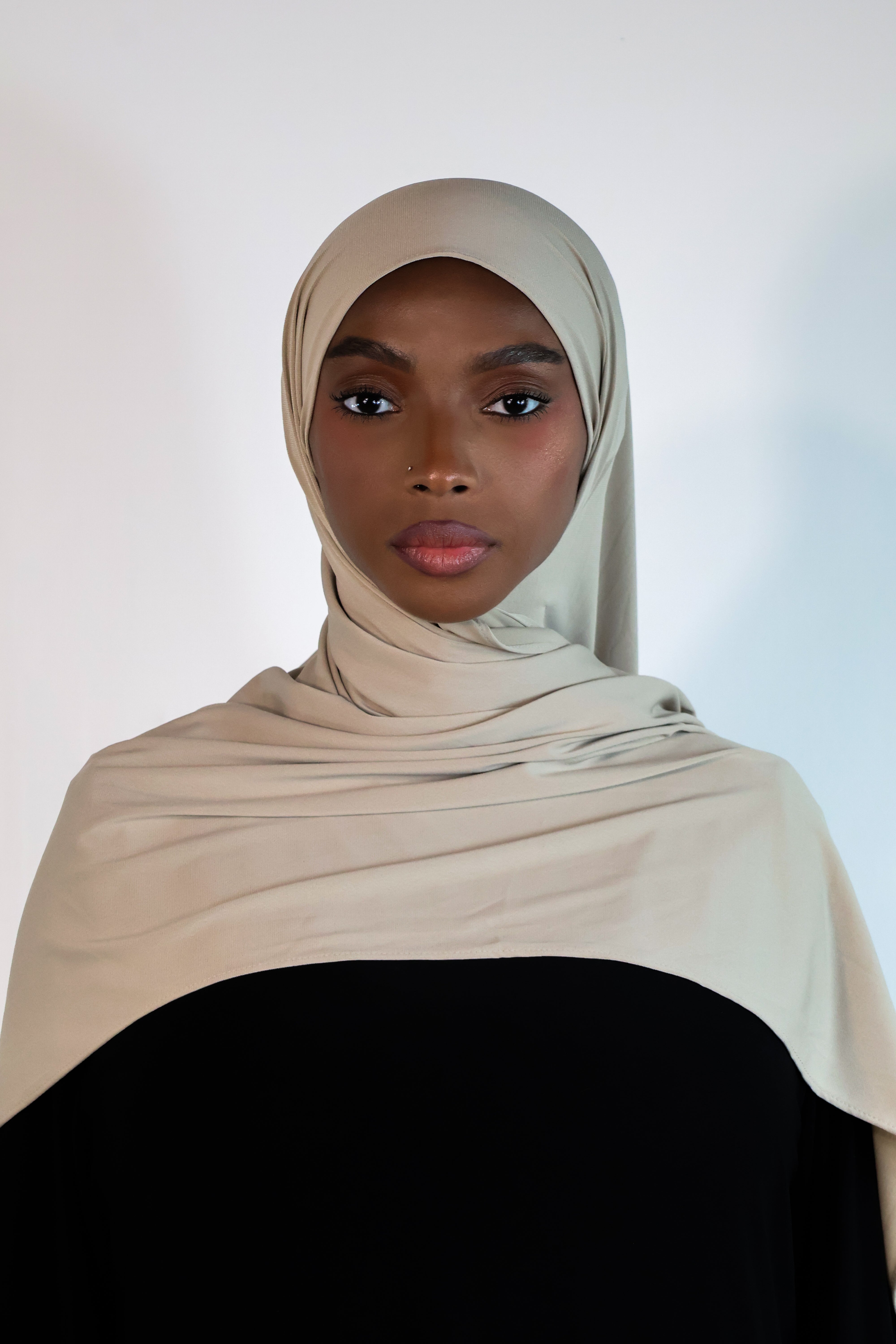 Hijab en jersey premium - Stone