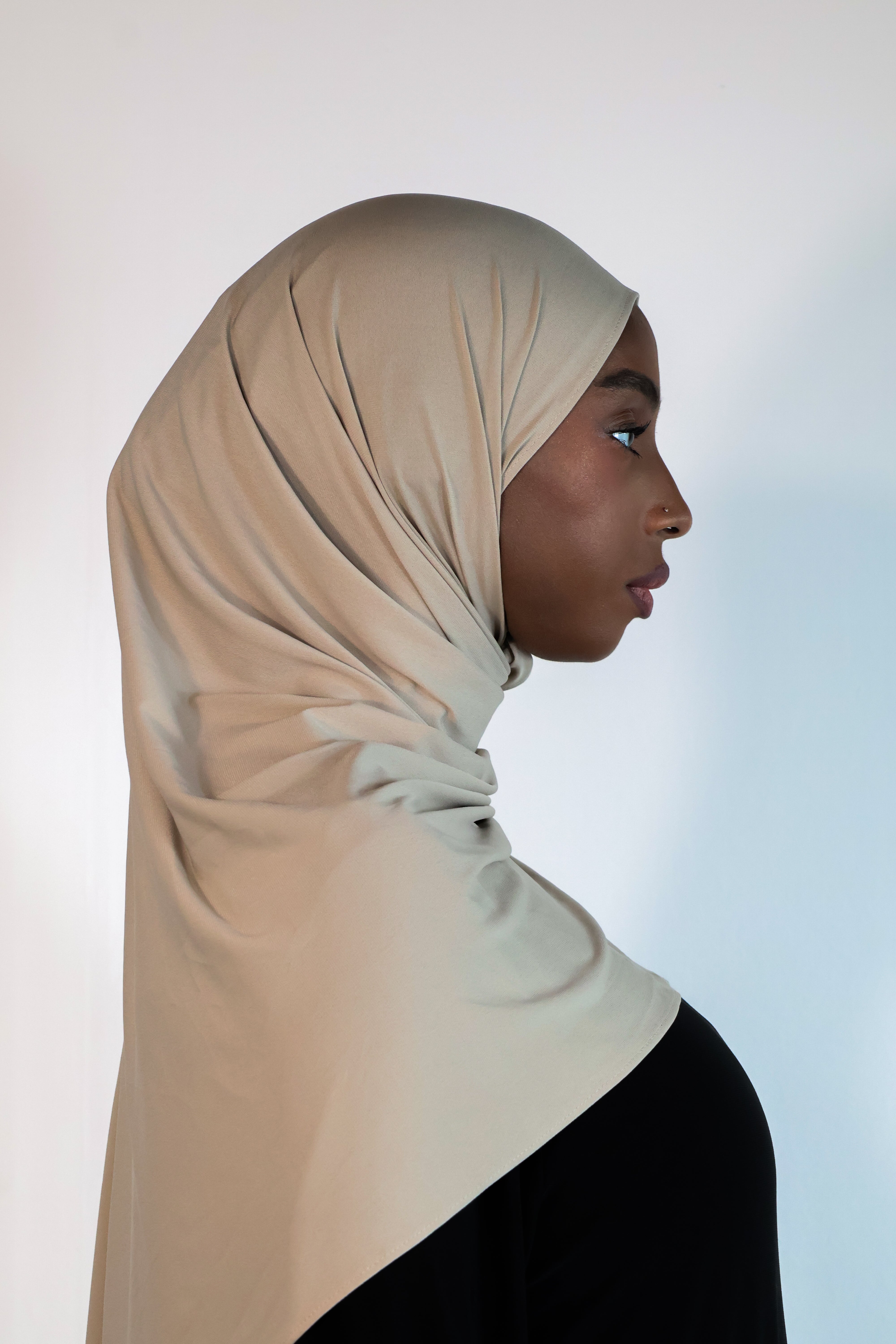 Hijab en jersey premium - Stone