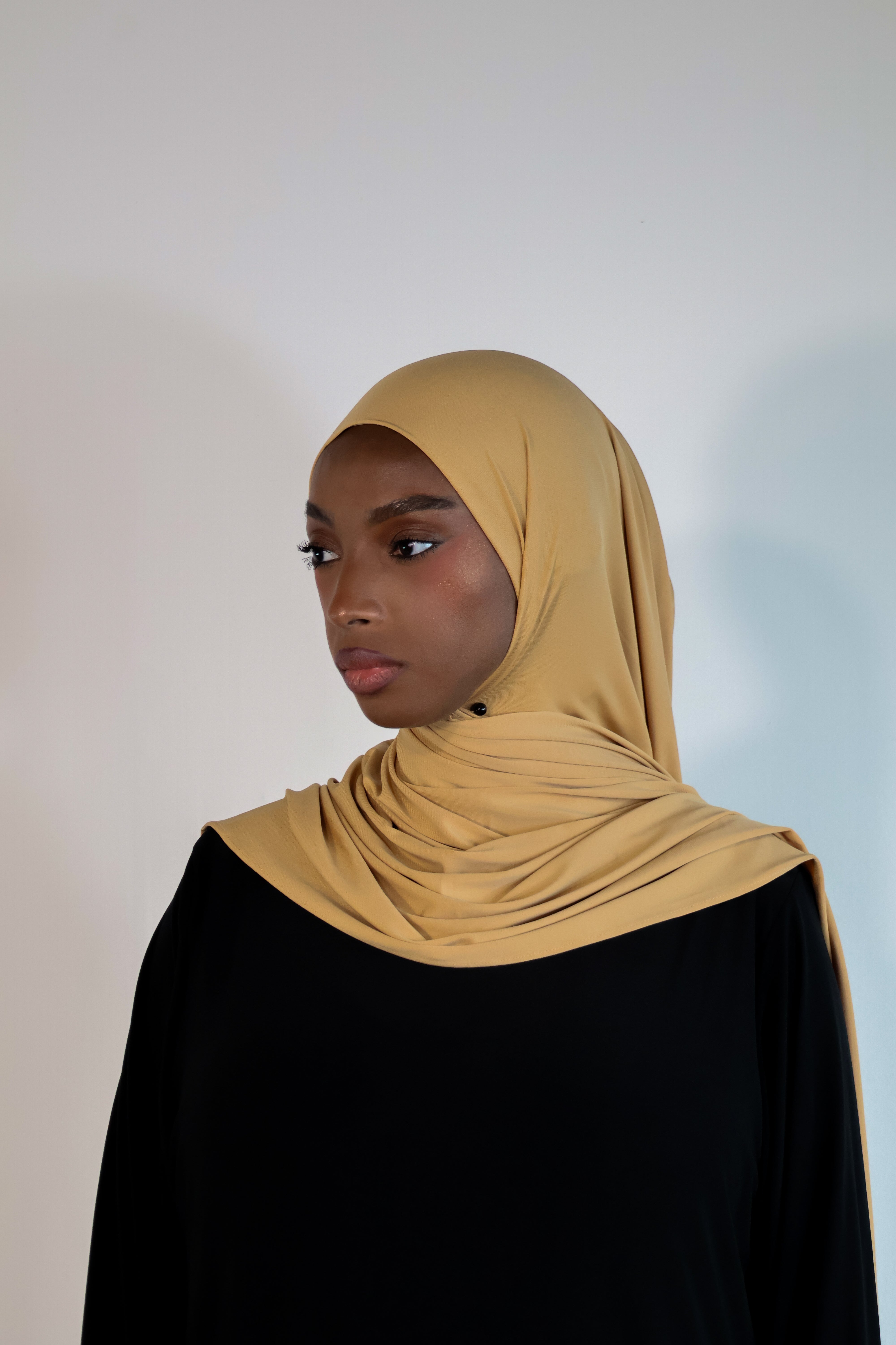 Hijab en jersey premium - Camel