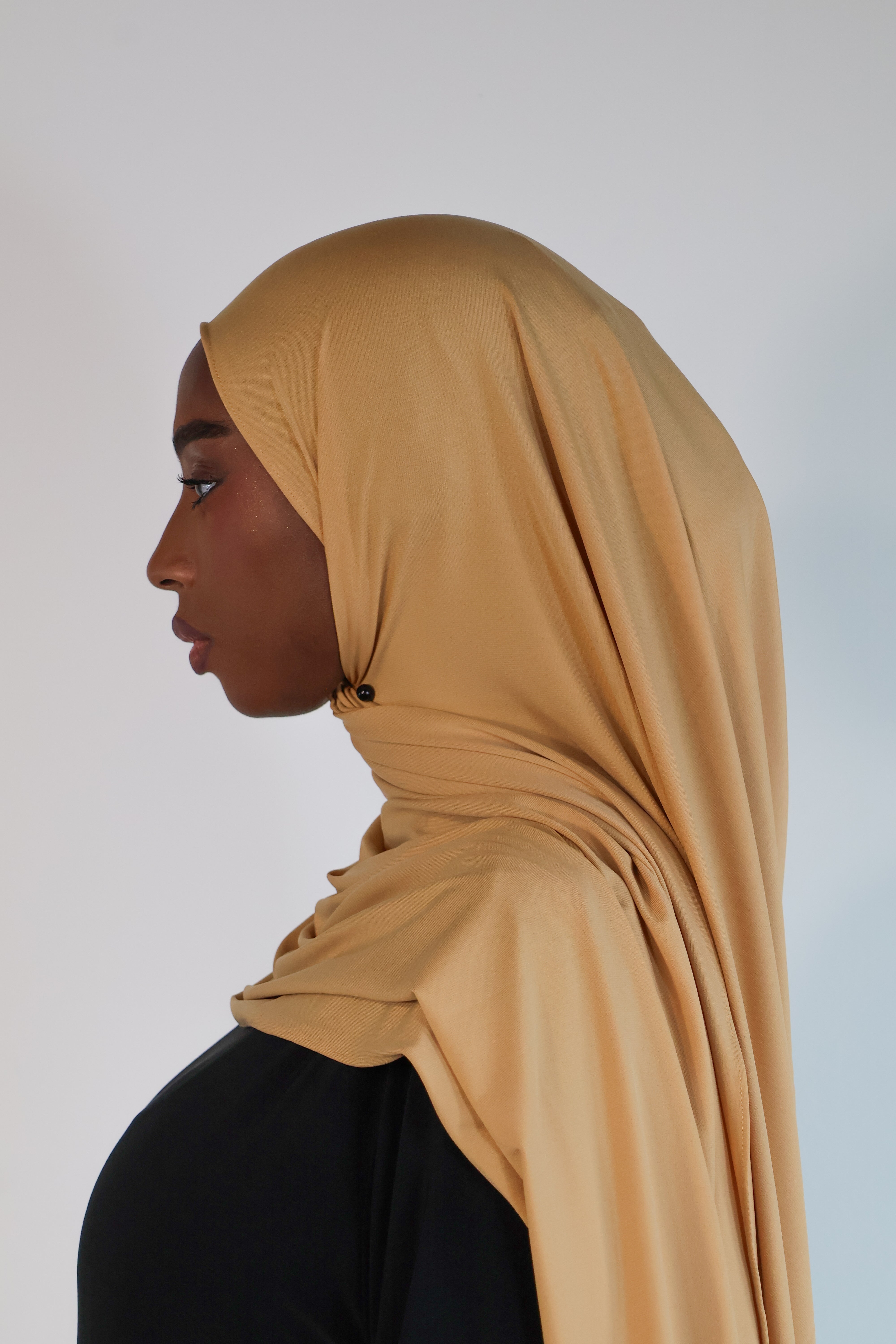Hijab en jersey premium - Camel