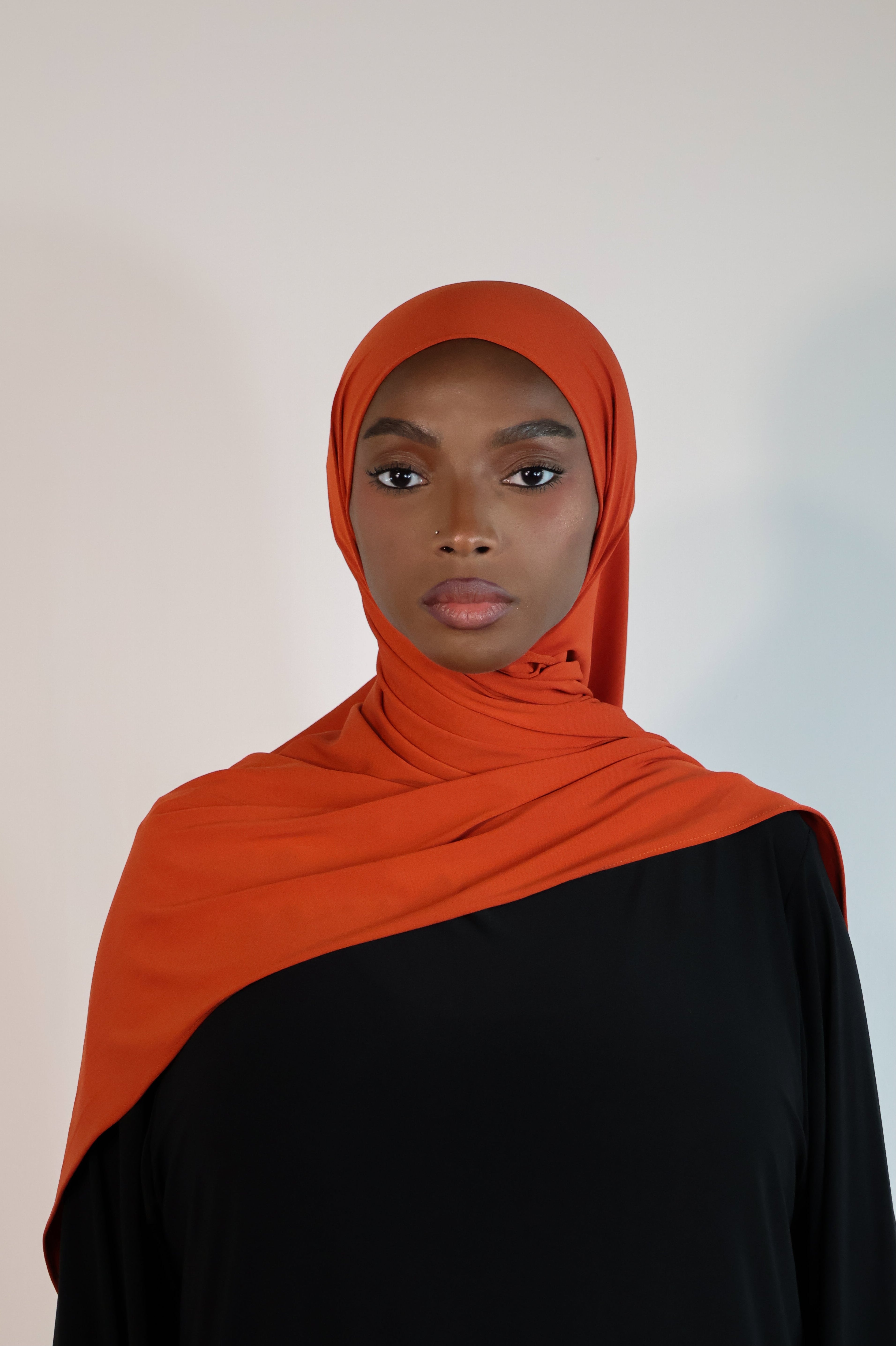 Hijab en jersey premium - Rust