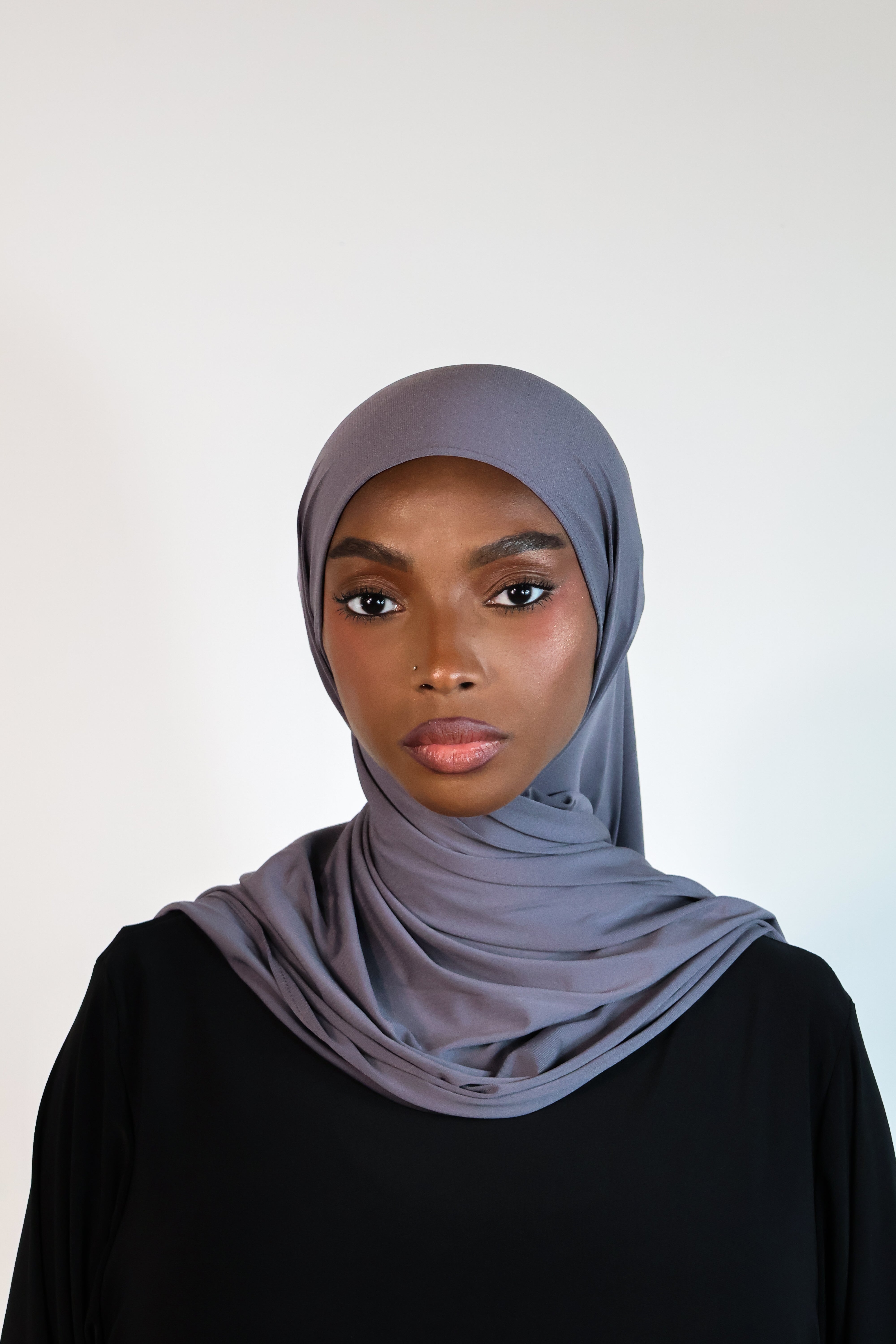 Hijab en jersey premium - Graphite