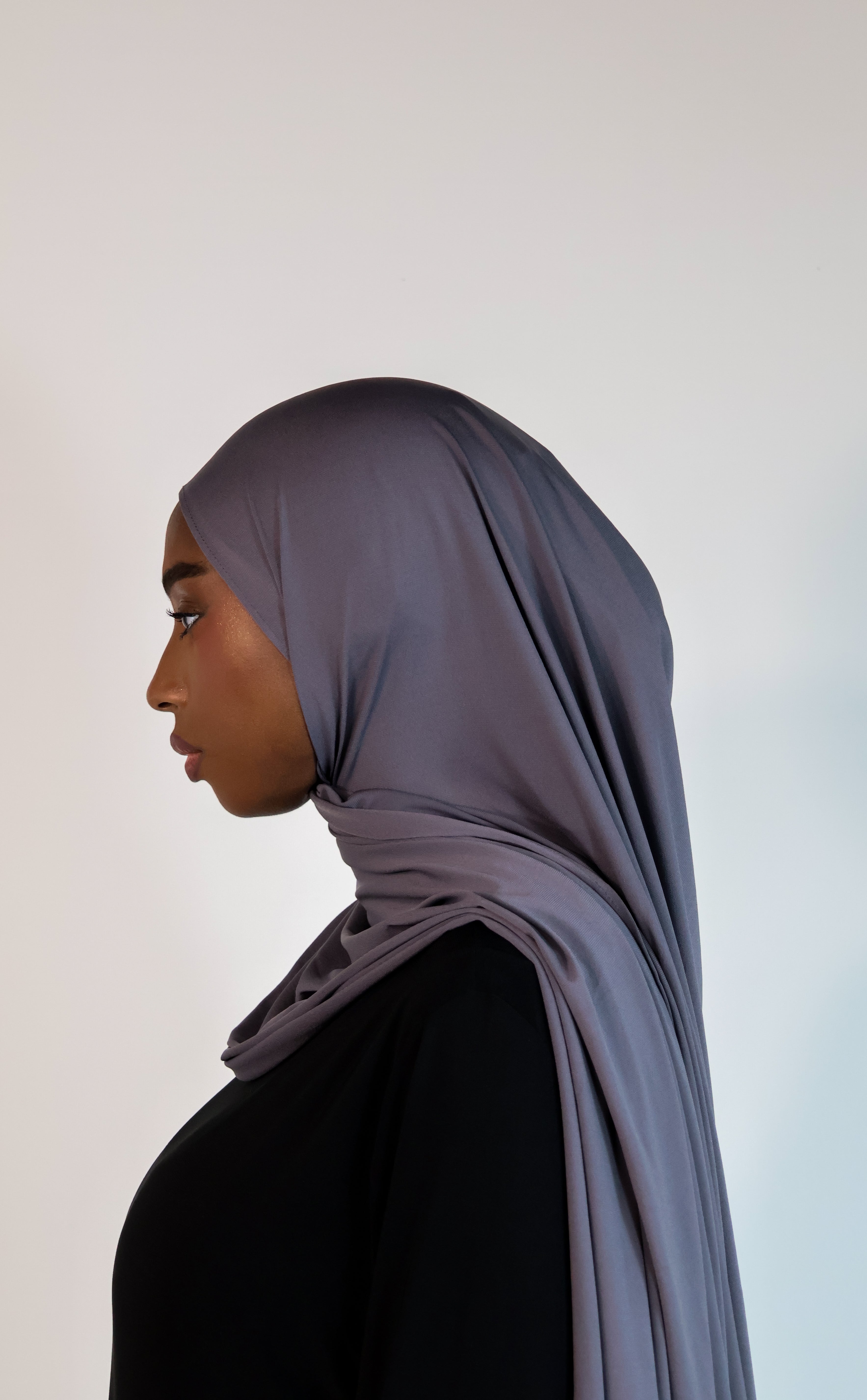 Hijab en jersey premium - Graphite
