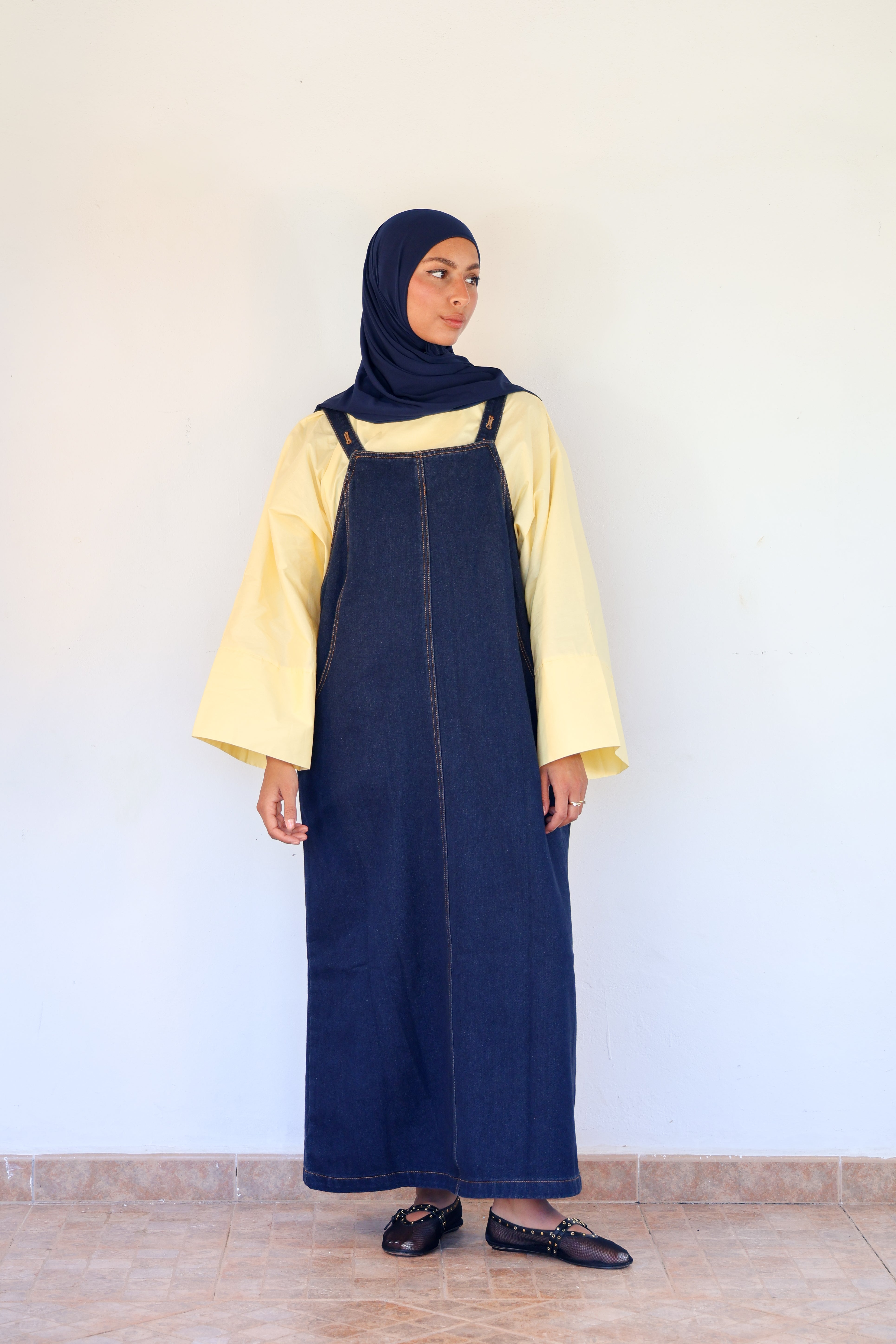 Salopette en jean - Brut