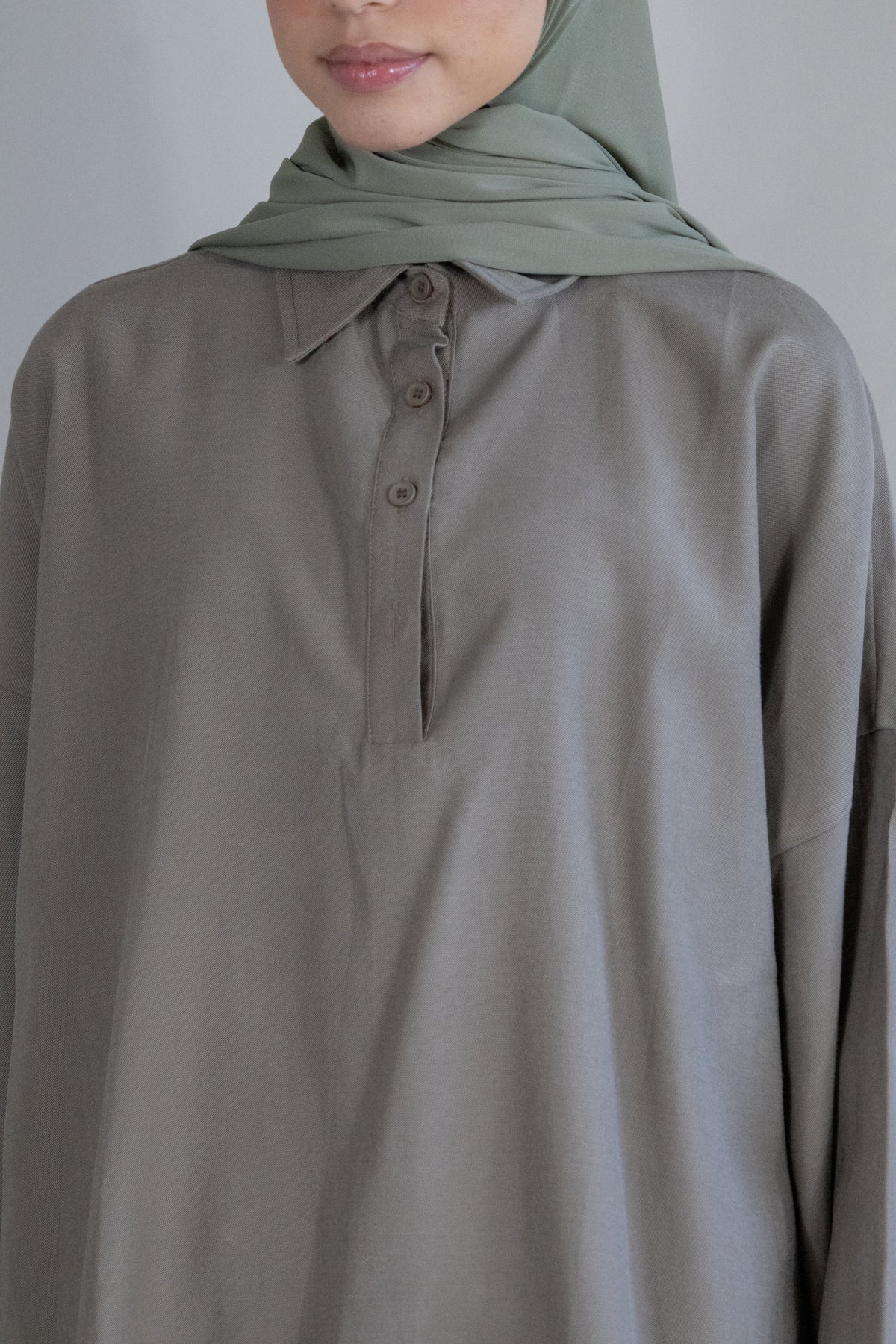 Chemise tencel - Kaki