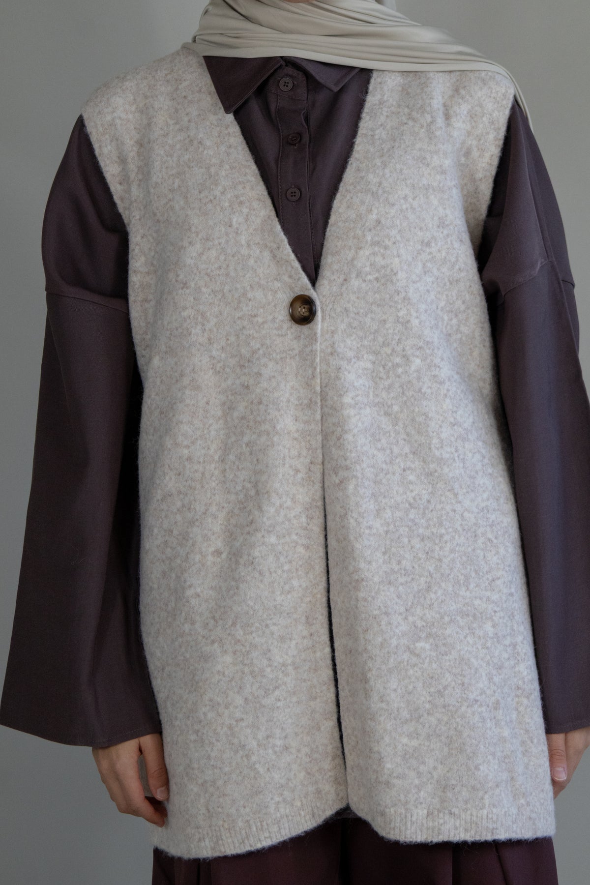 Gilet sans manches - Beige