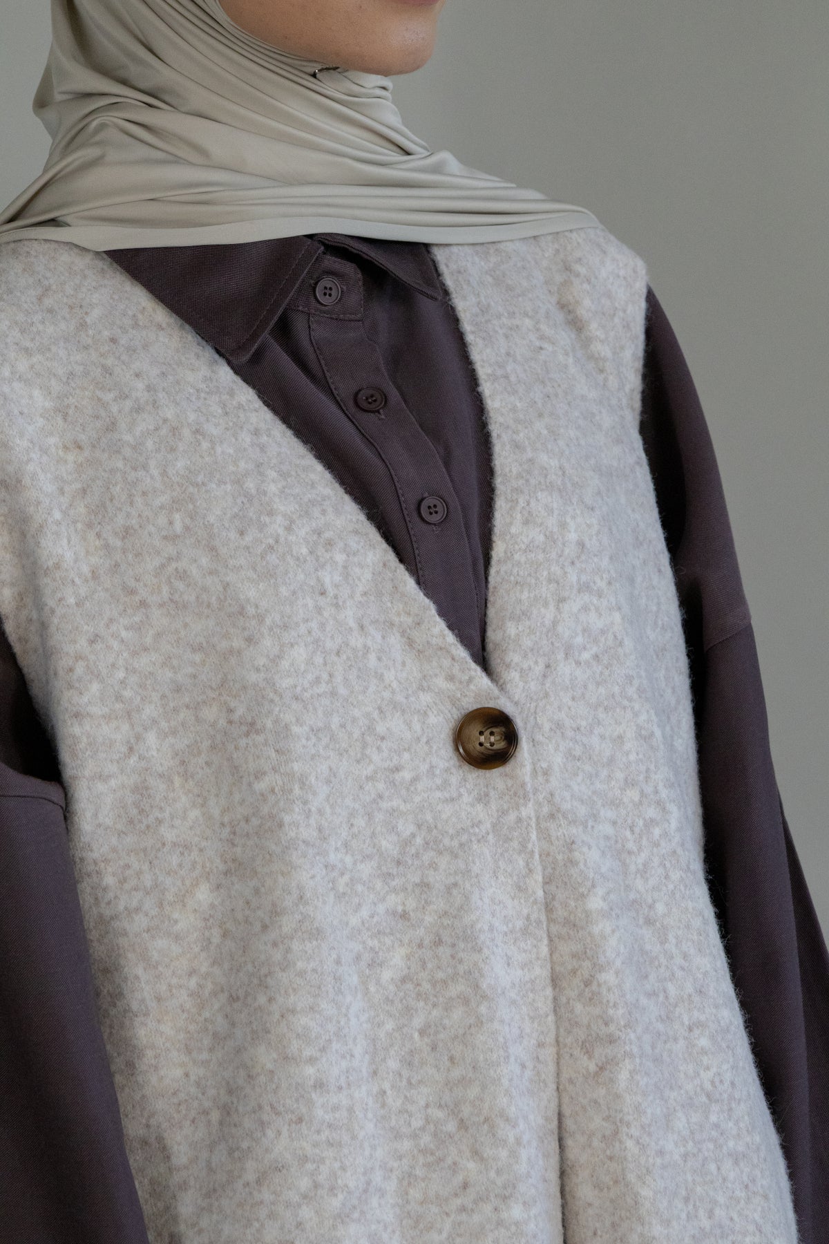Gilet sans manches - Beige