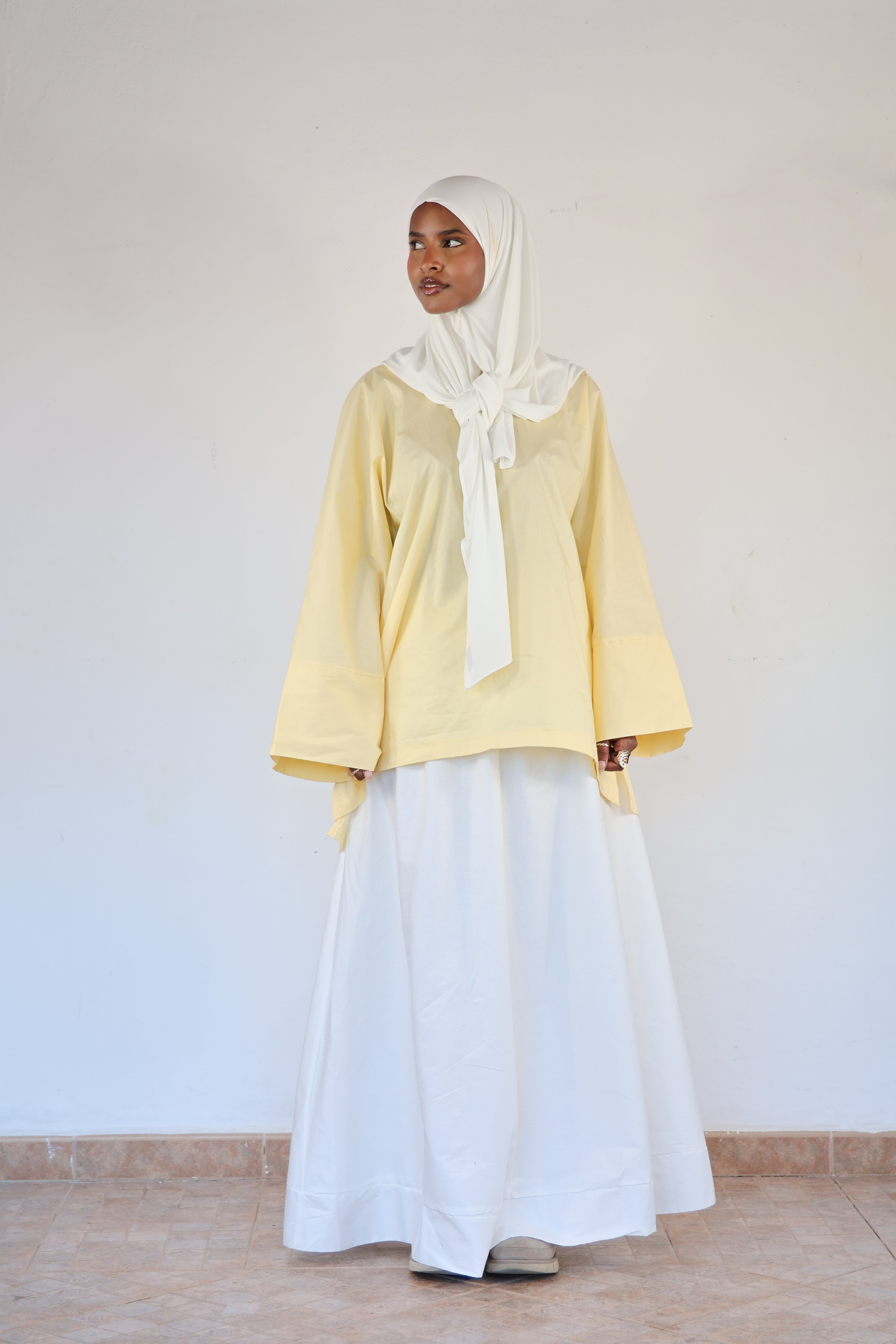 Haut NARA coton - Jaune