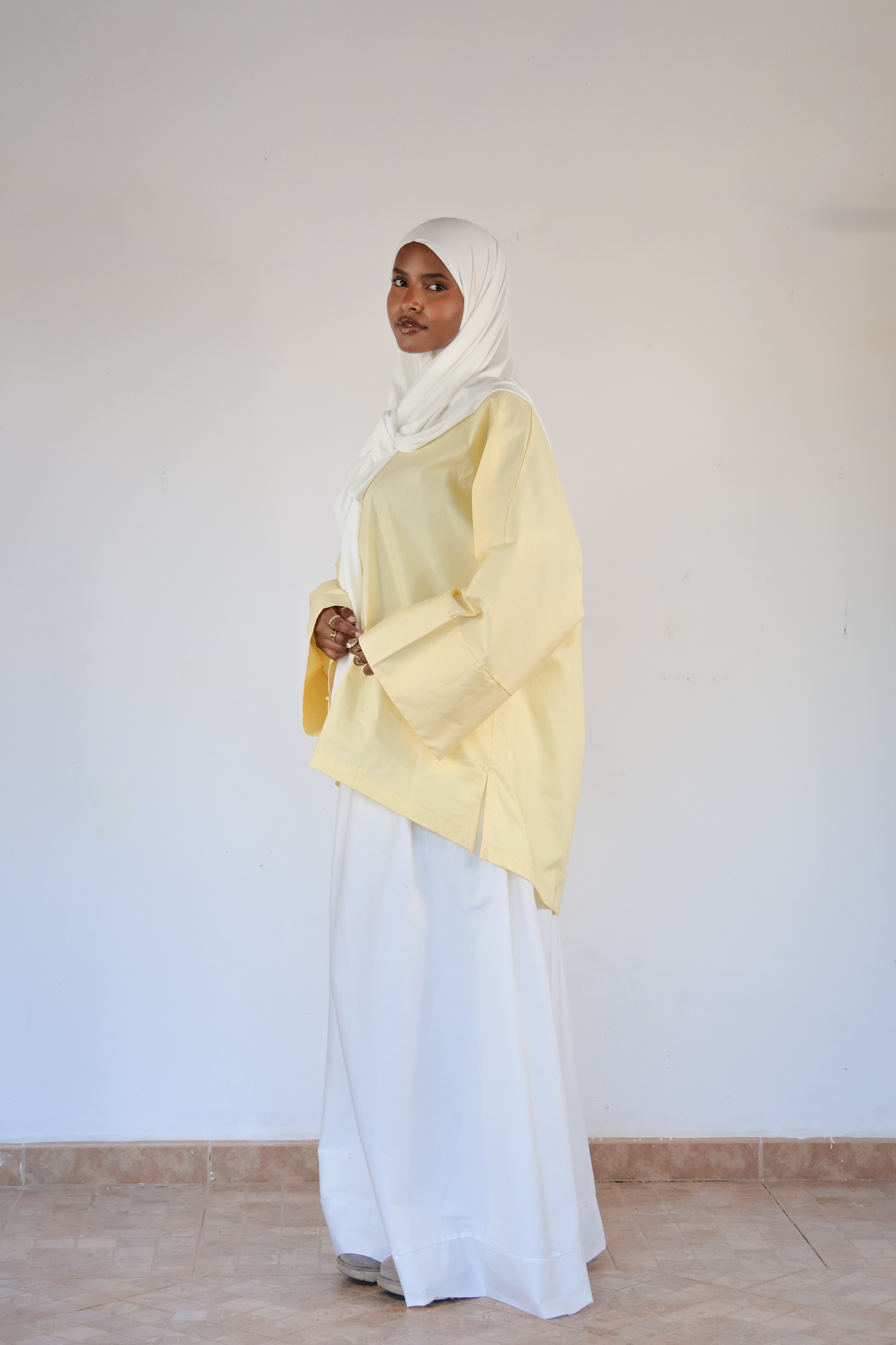 Haut NARA coton - Jaune