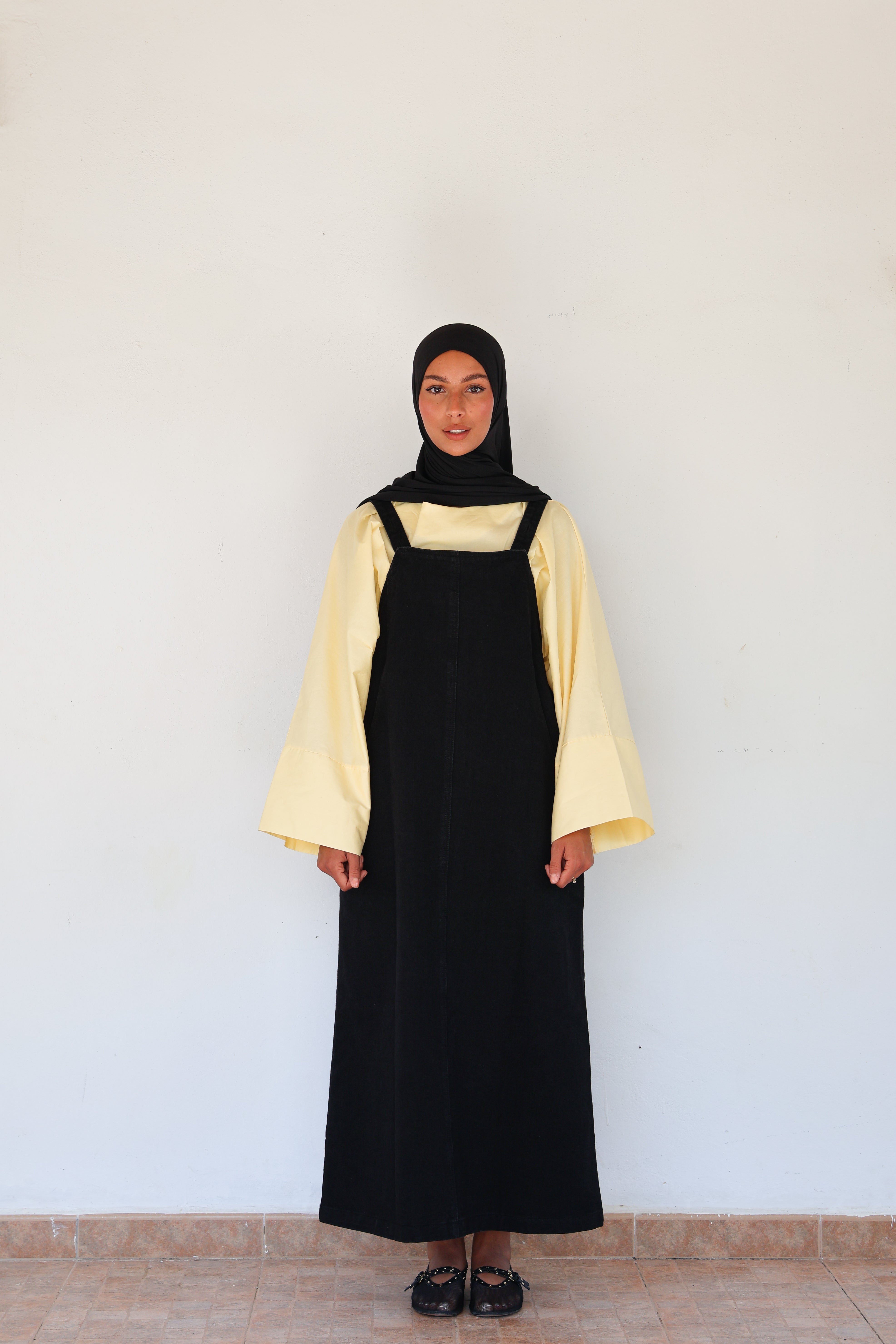 Salopette en jean - Noir