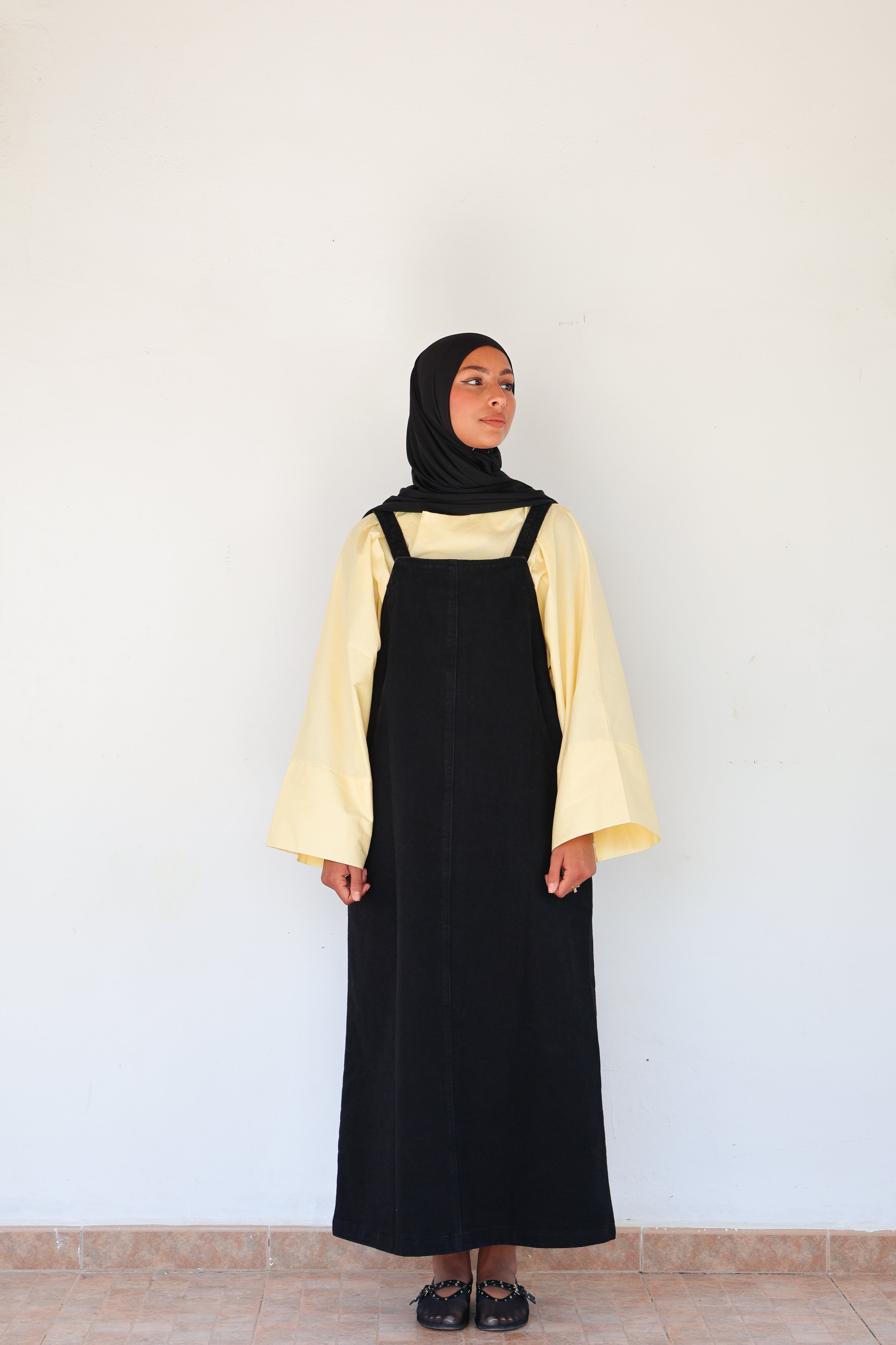 Salopette en jean - Noir