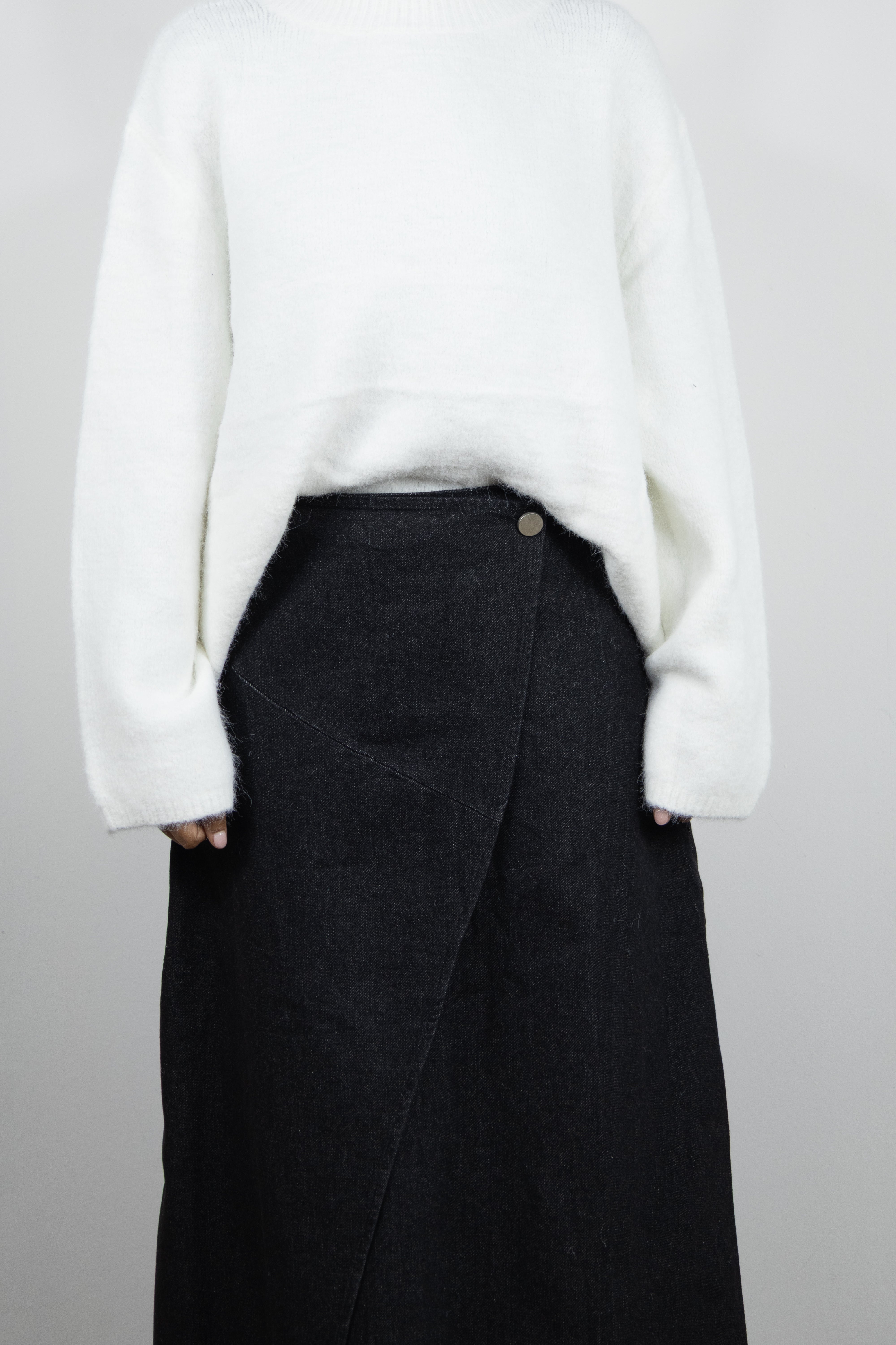 Jupe en jean asymétrique (+ couleurs)