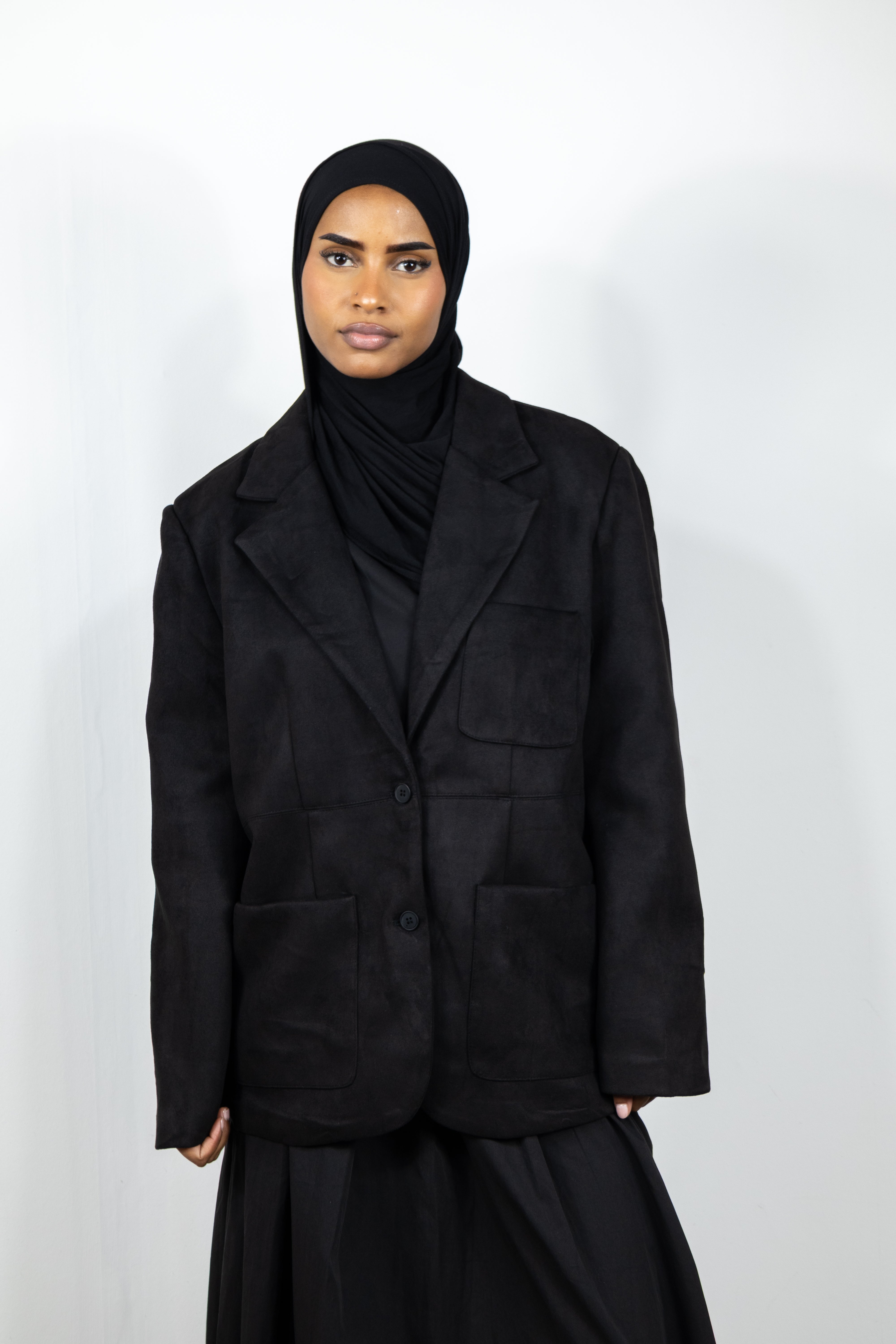Blazer suédine - Noir
