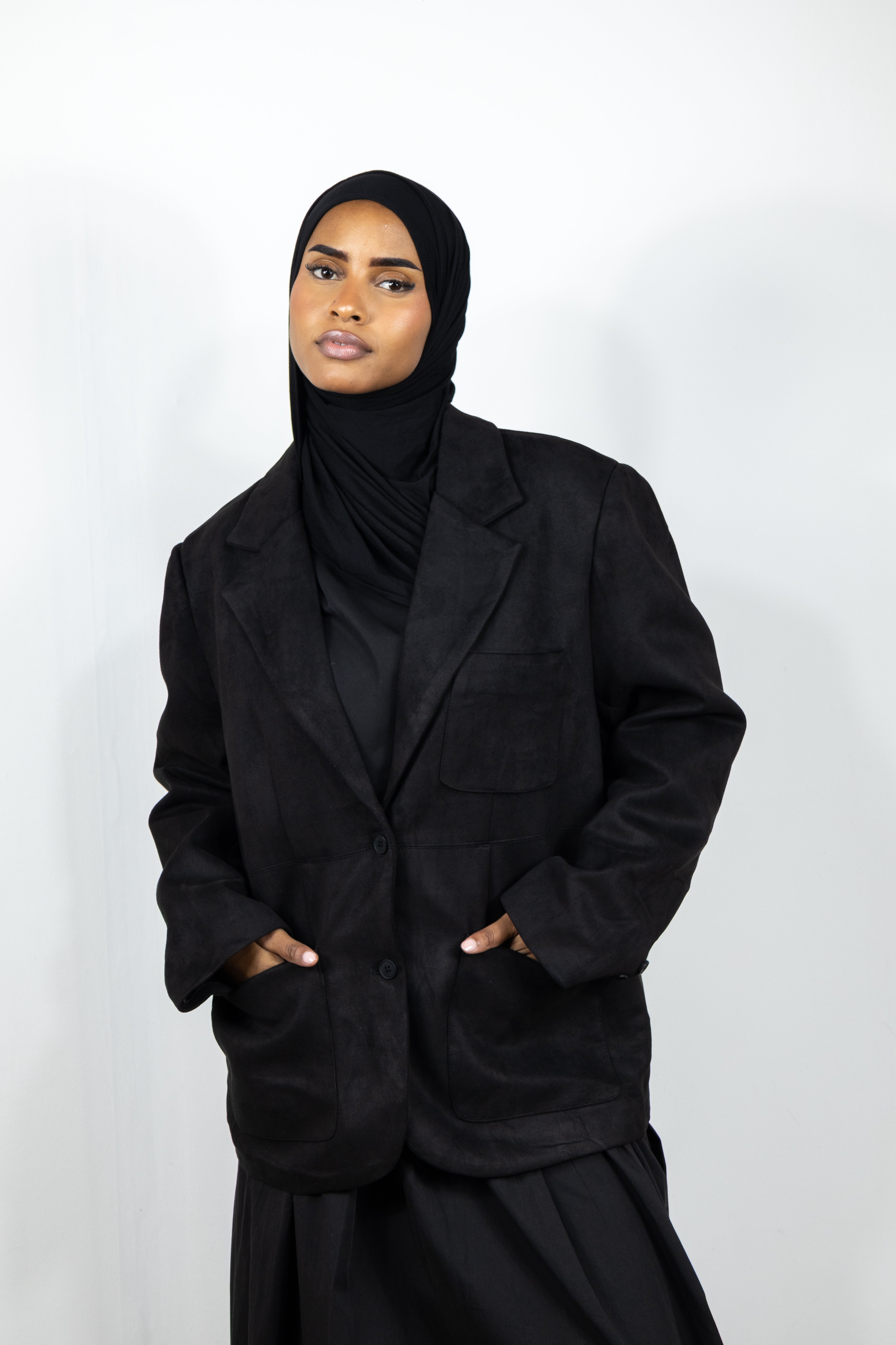 Blazer suédine - Noir