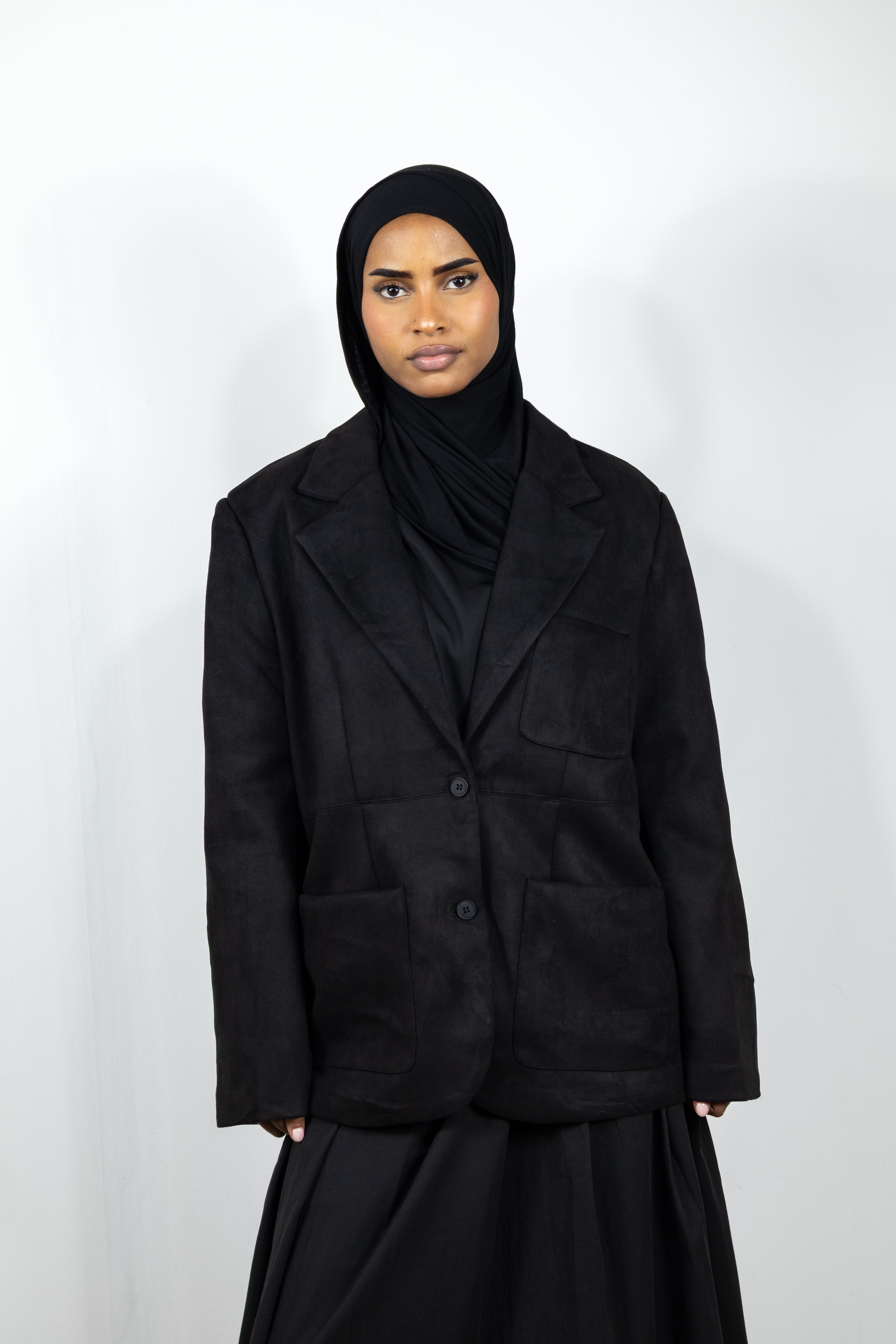 Blazer suédine - Noir