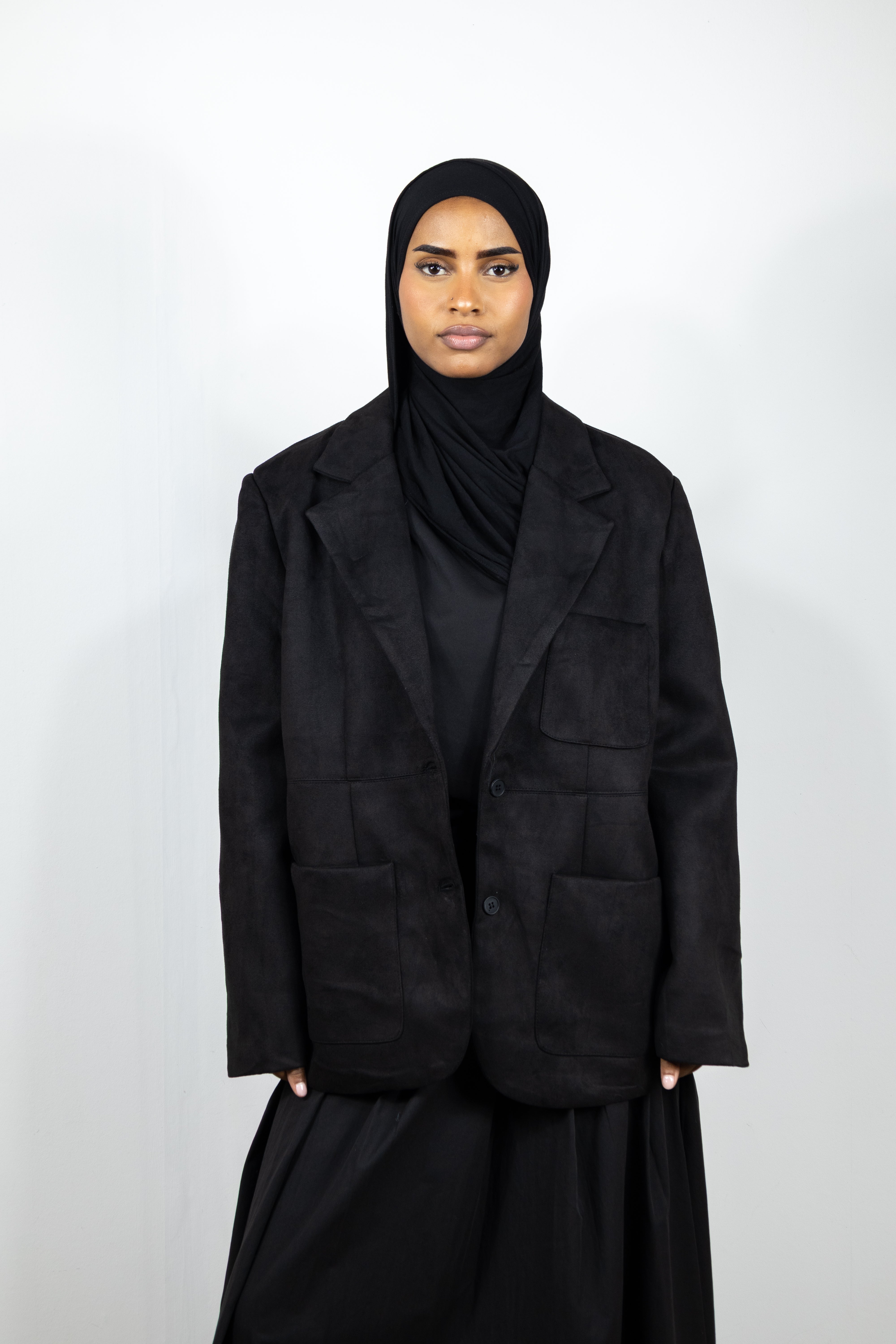 Blazer suédine - Noir