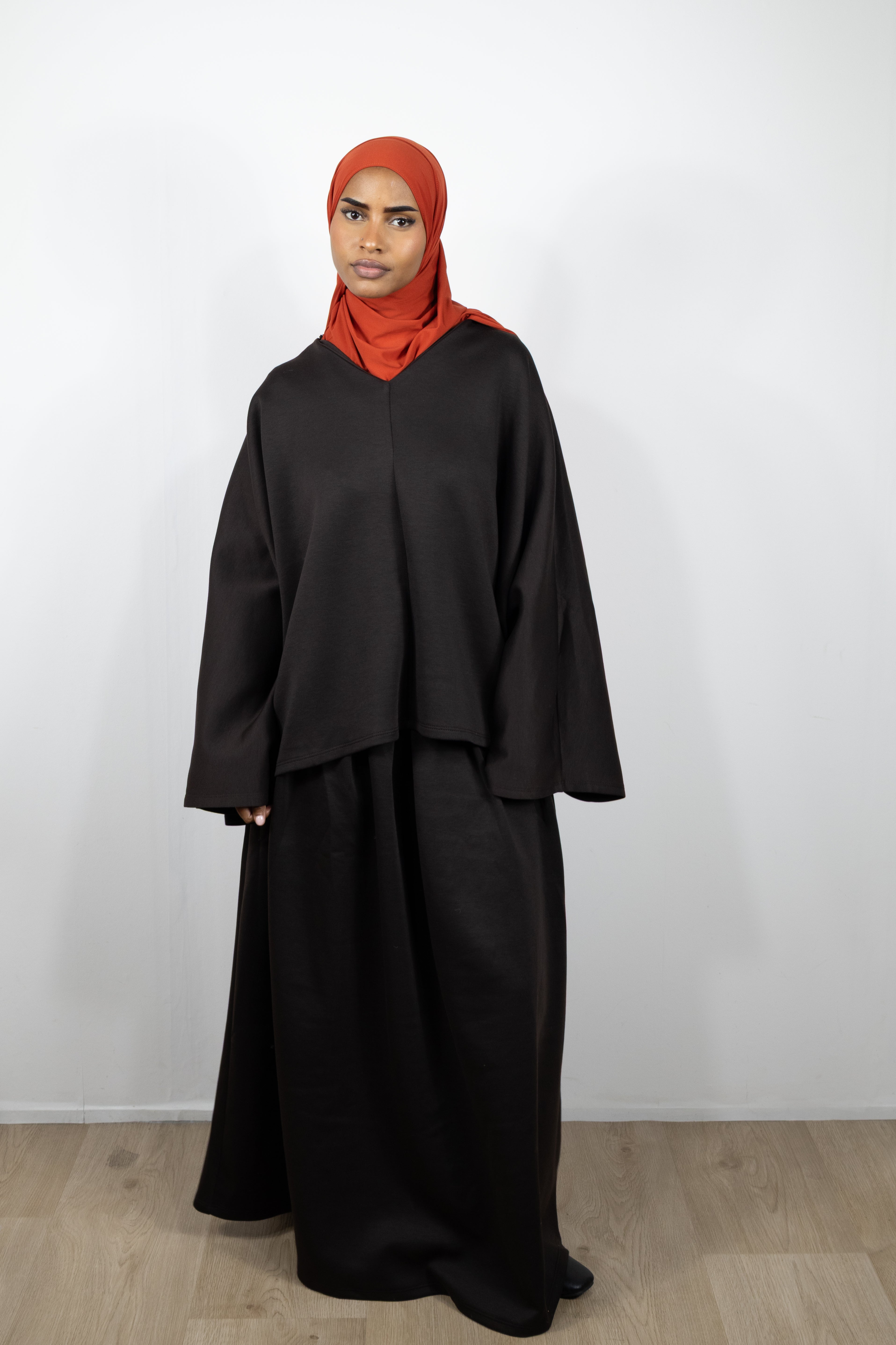 Ensemble basic jupe - Marron