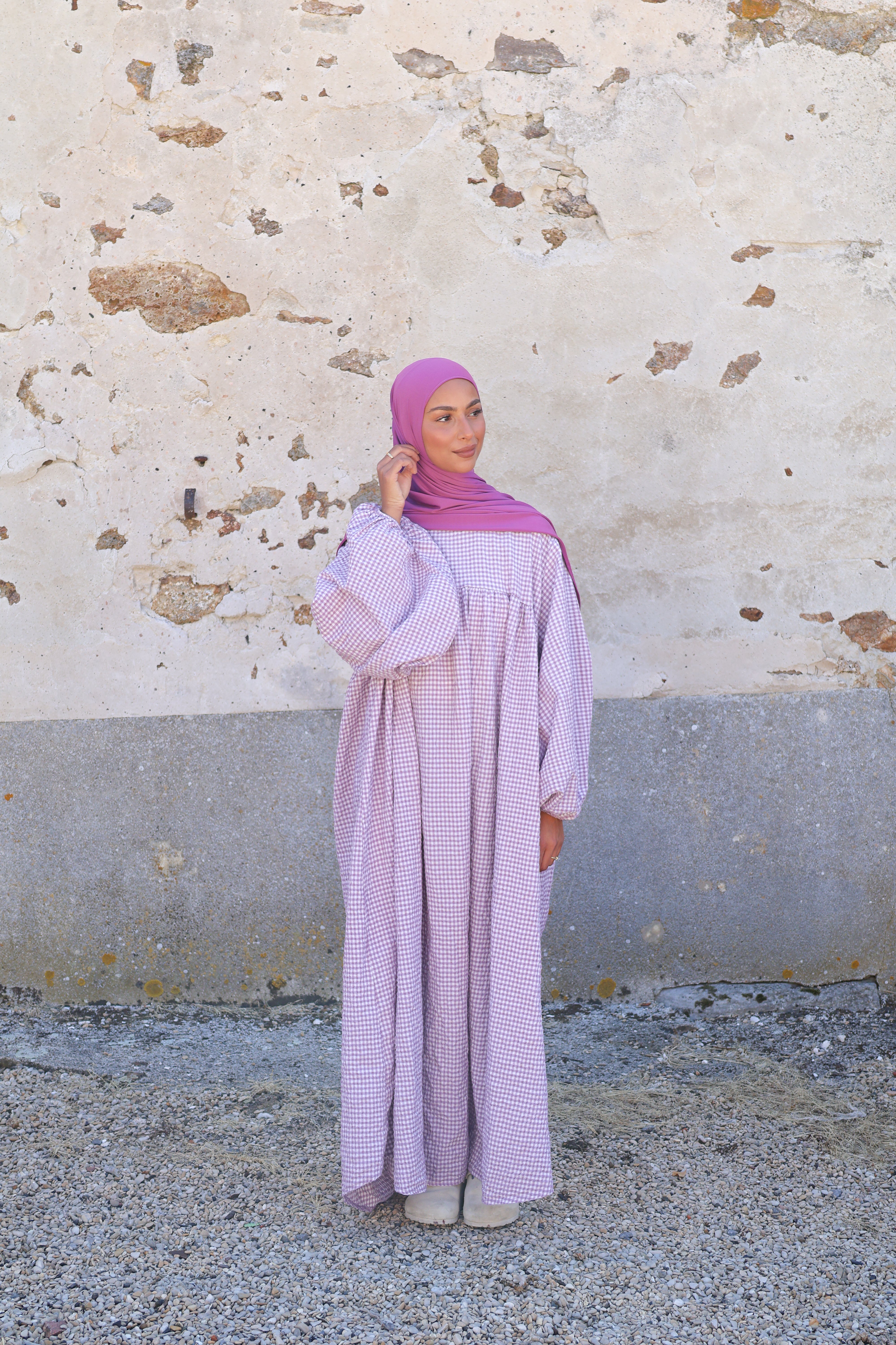Robe vichy - Lavande