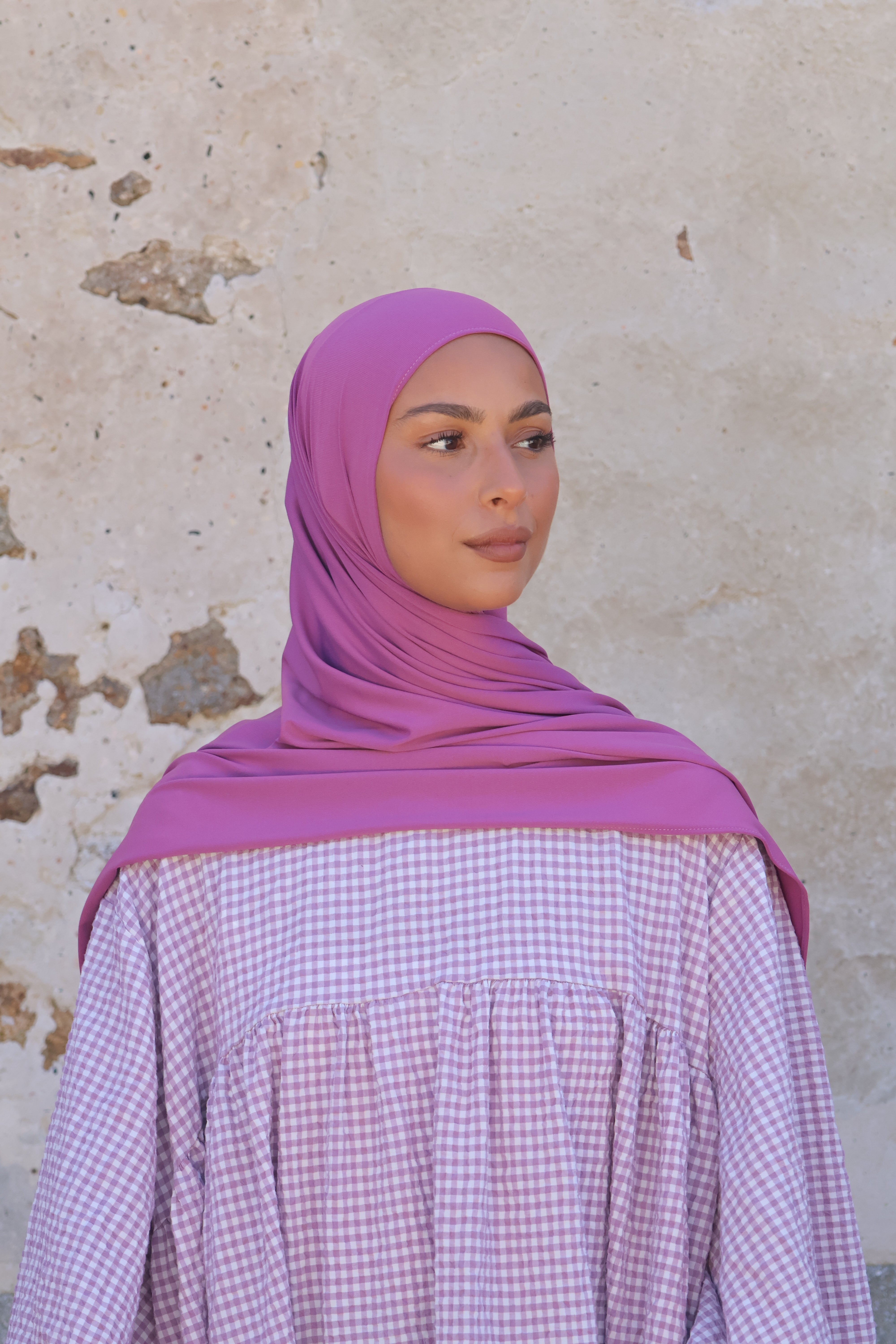 Hijab en jersey premium - Violet