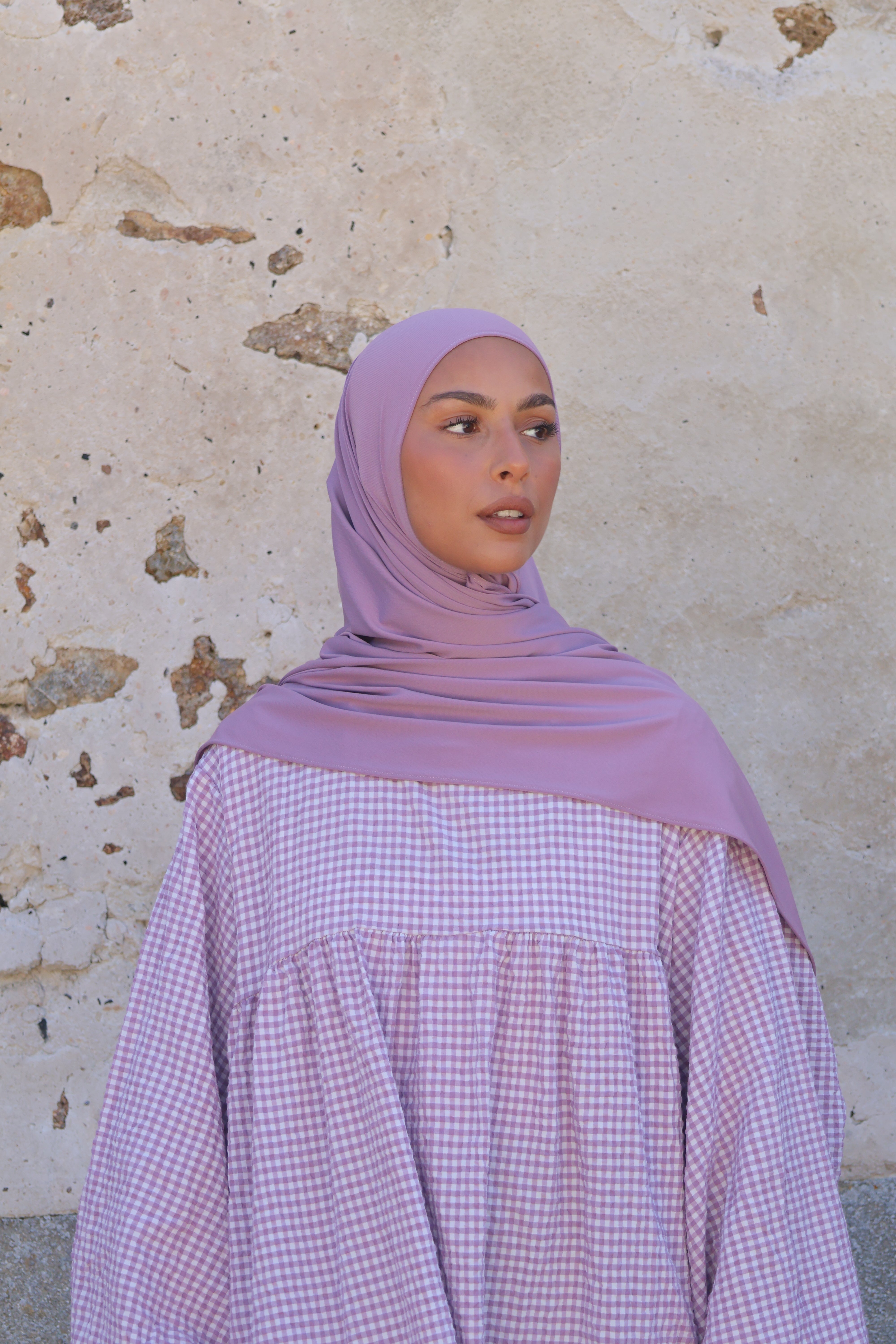 Hijab en jersey premium - Mauve
