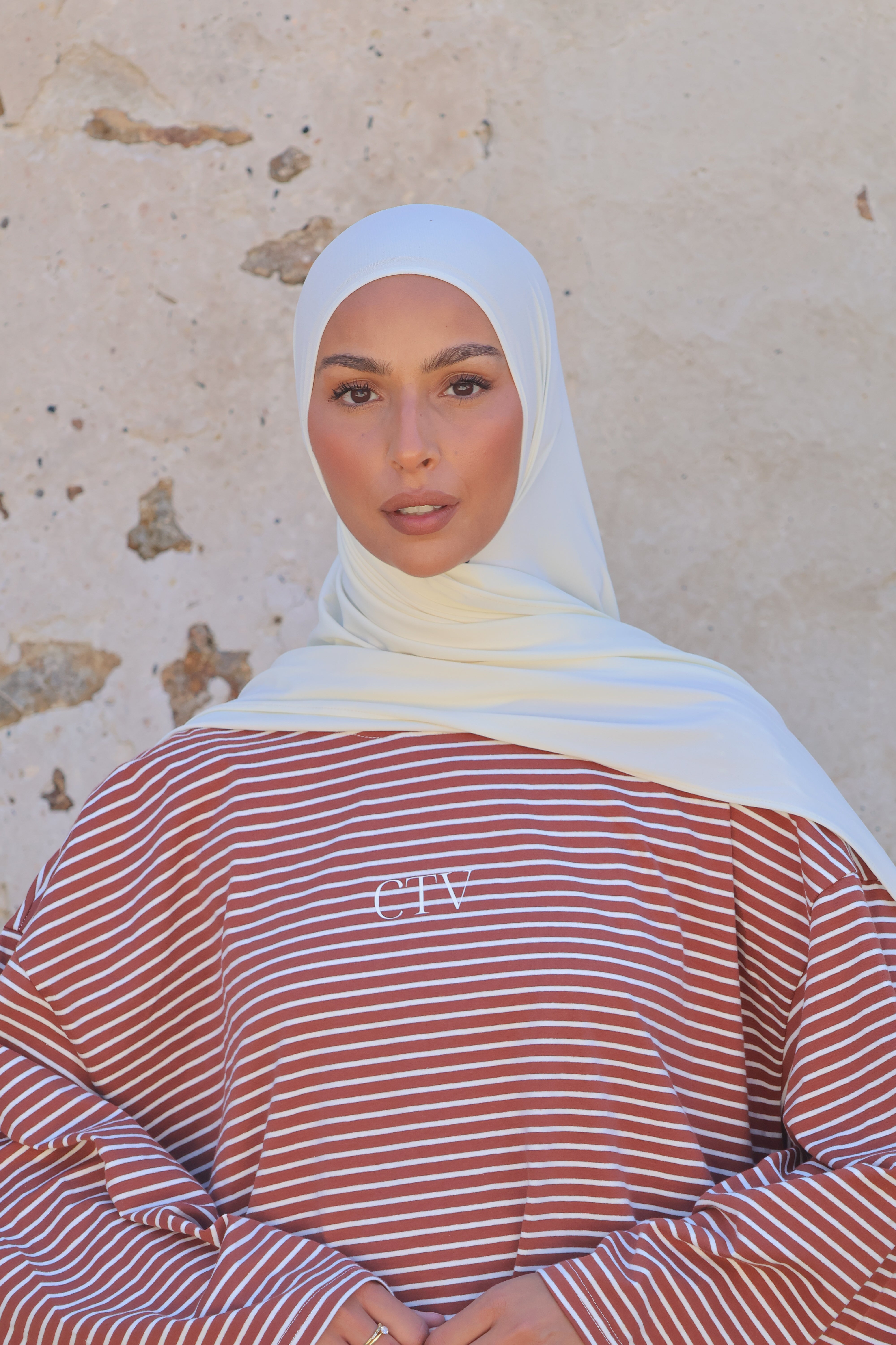 Hijab en jersey premium - Ivory