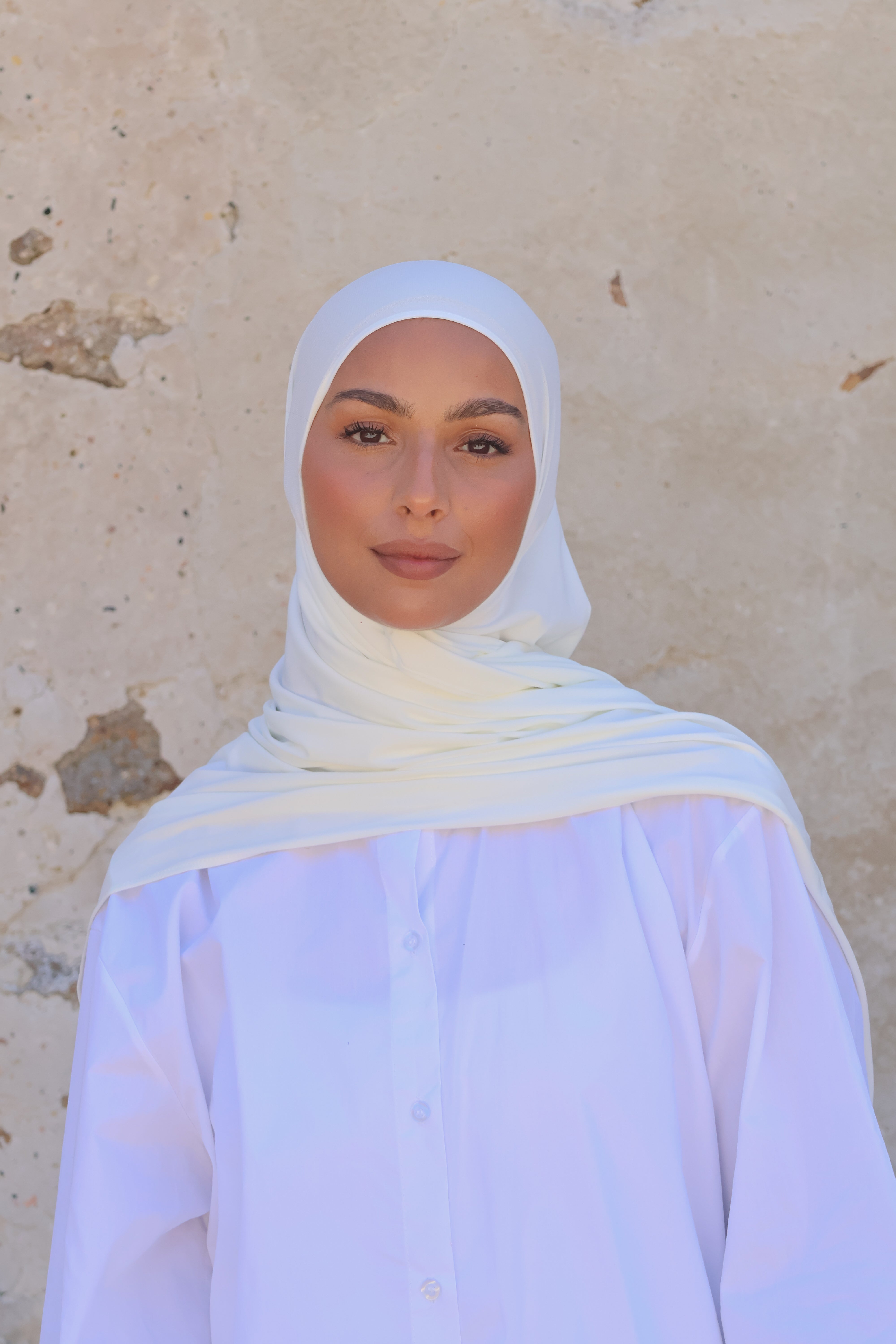 Hijab en jersey premium - Coconut