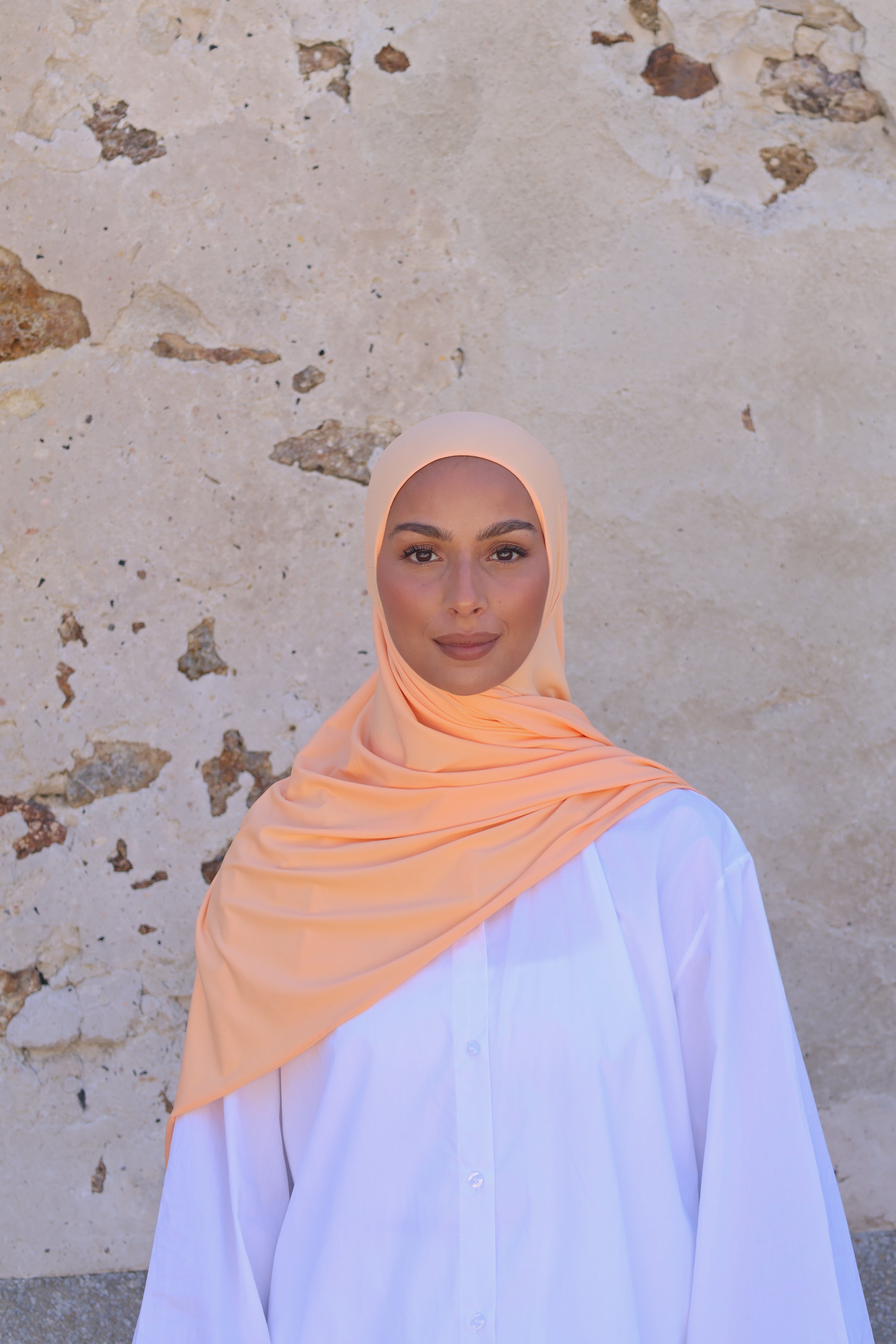 Hijab en jersey premium - Melon