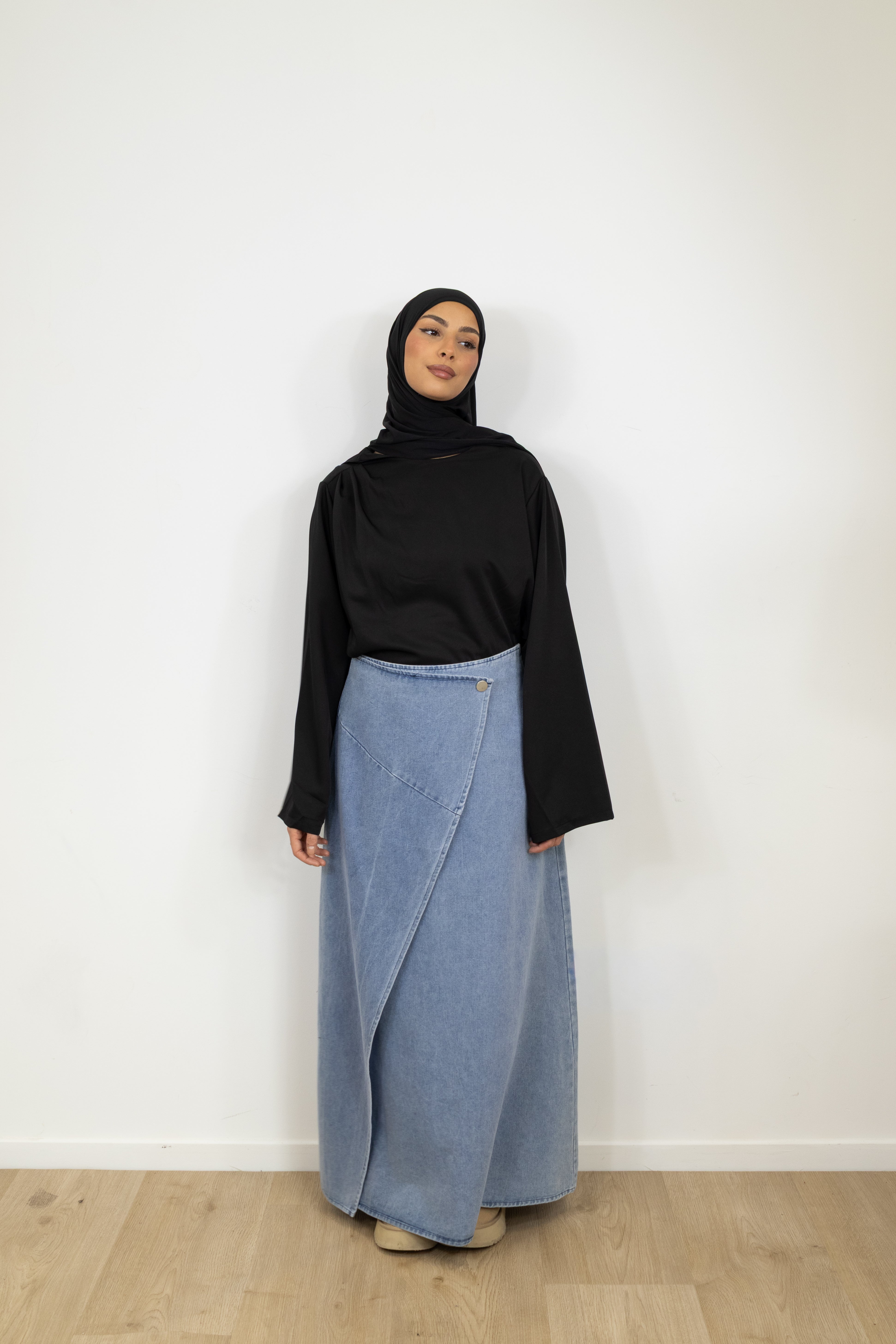 Jupe en jean asymétrique (+ couleurs)