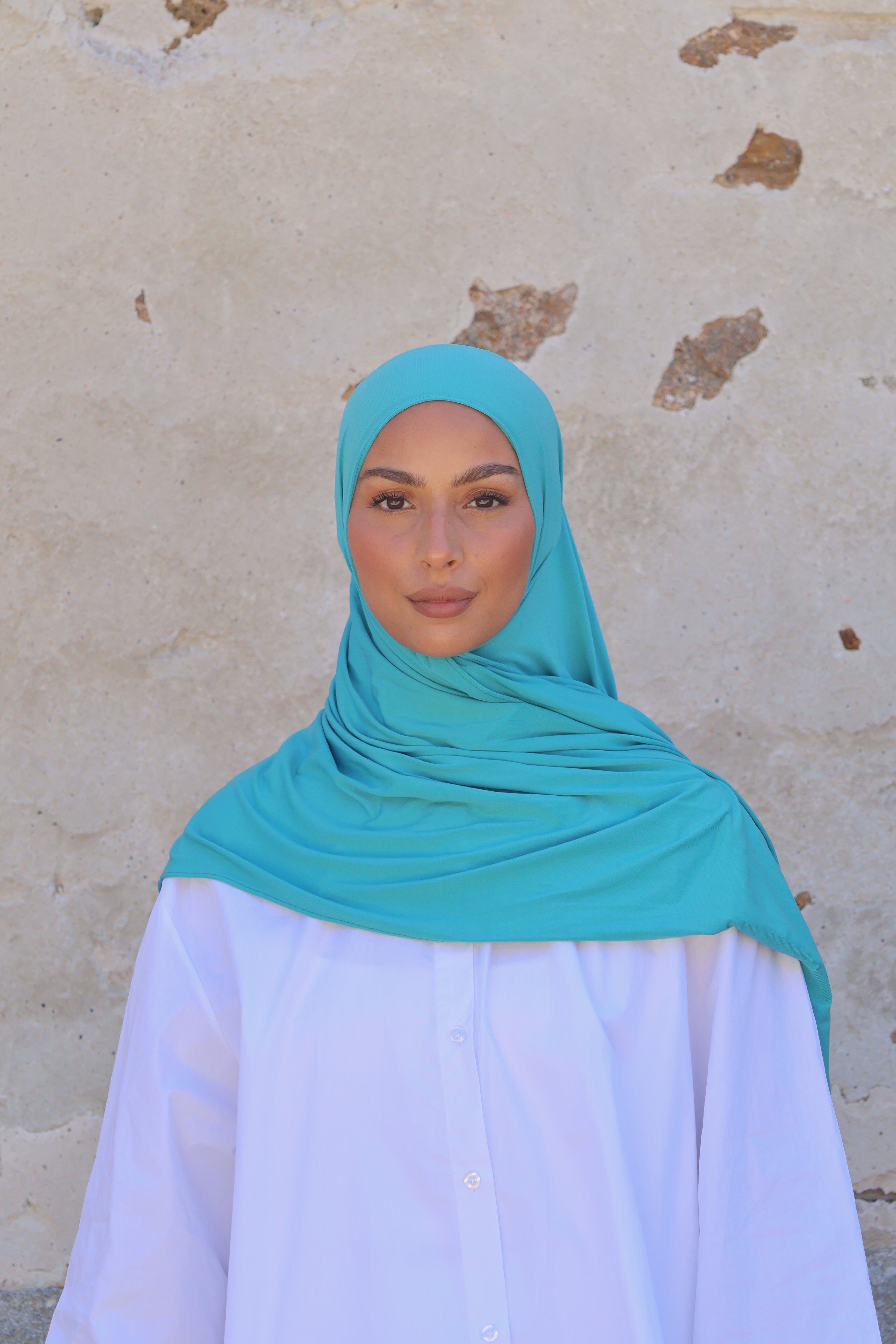 Hijab en jersey premium - Lagoon