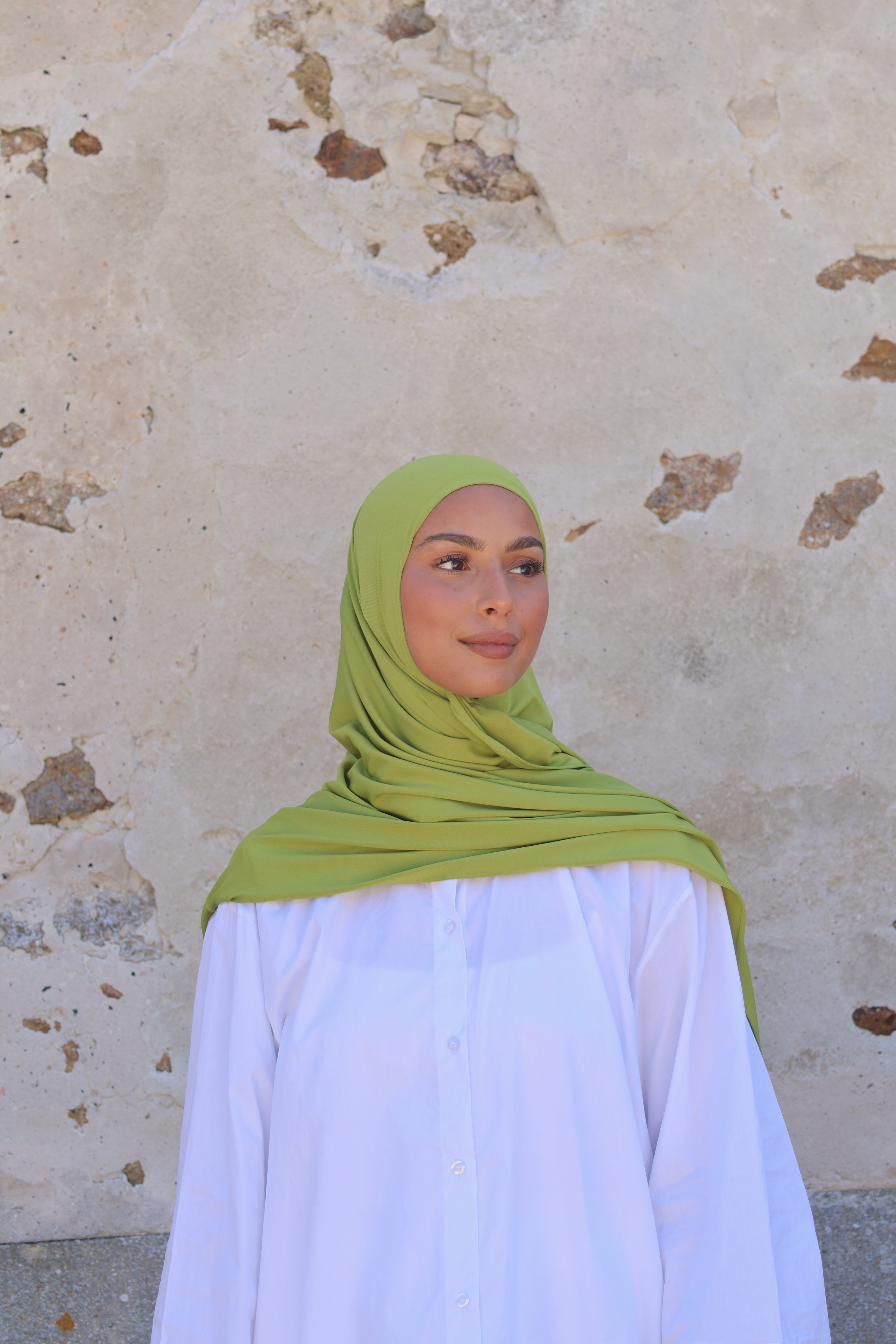 Premium jersey hijab - Pistachio
