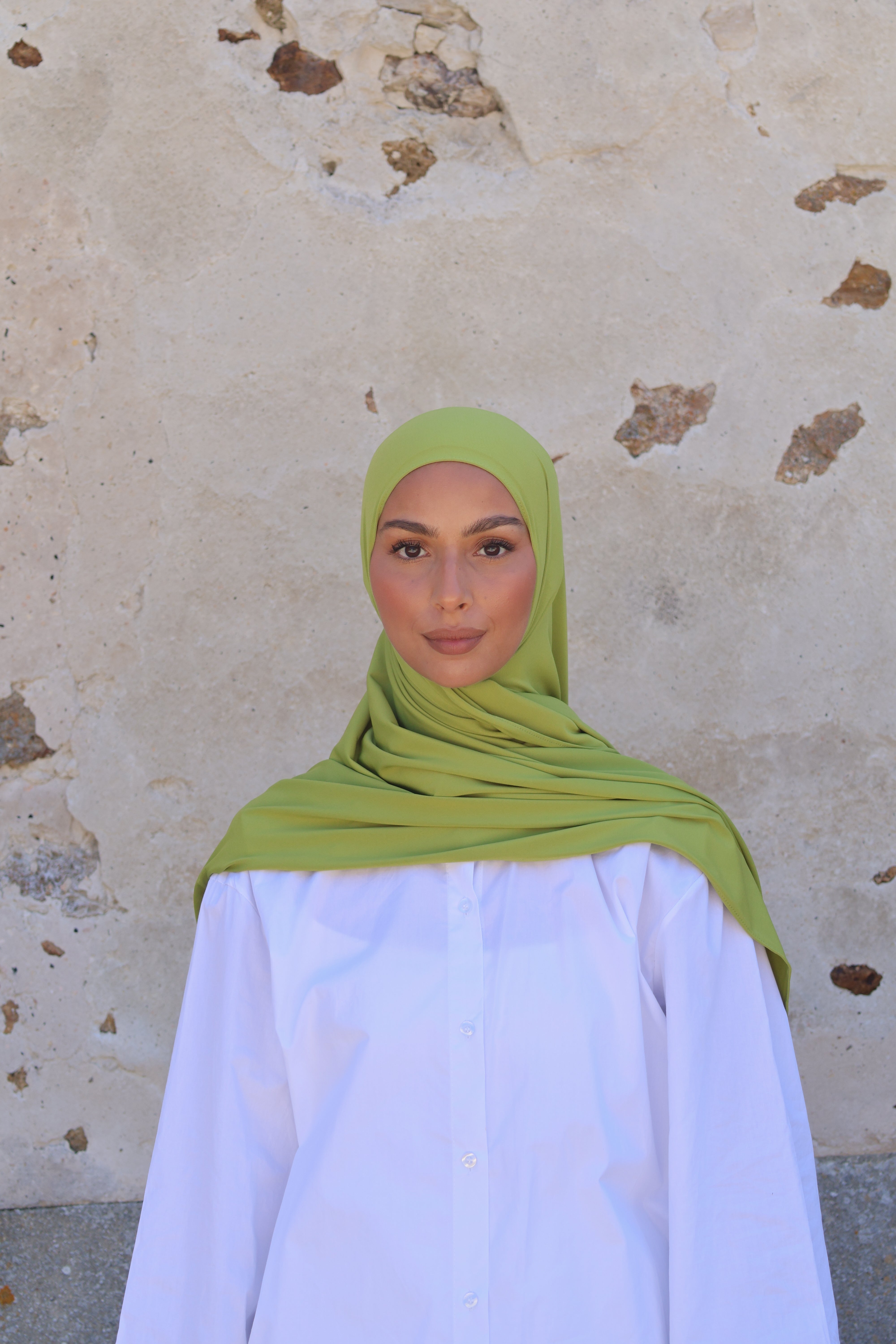 Premium jersey hijab - Pistachio