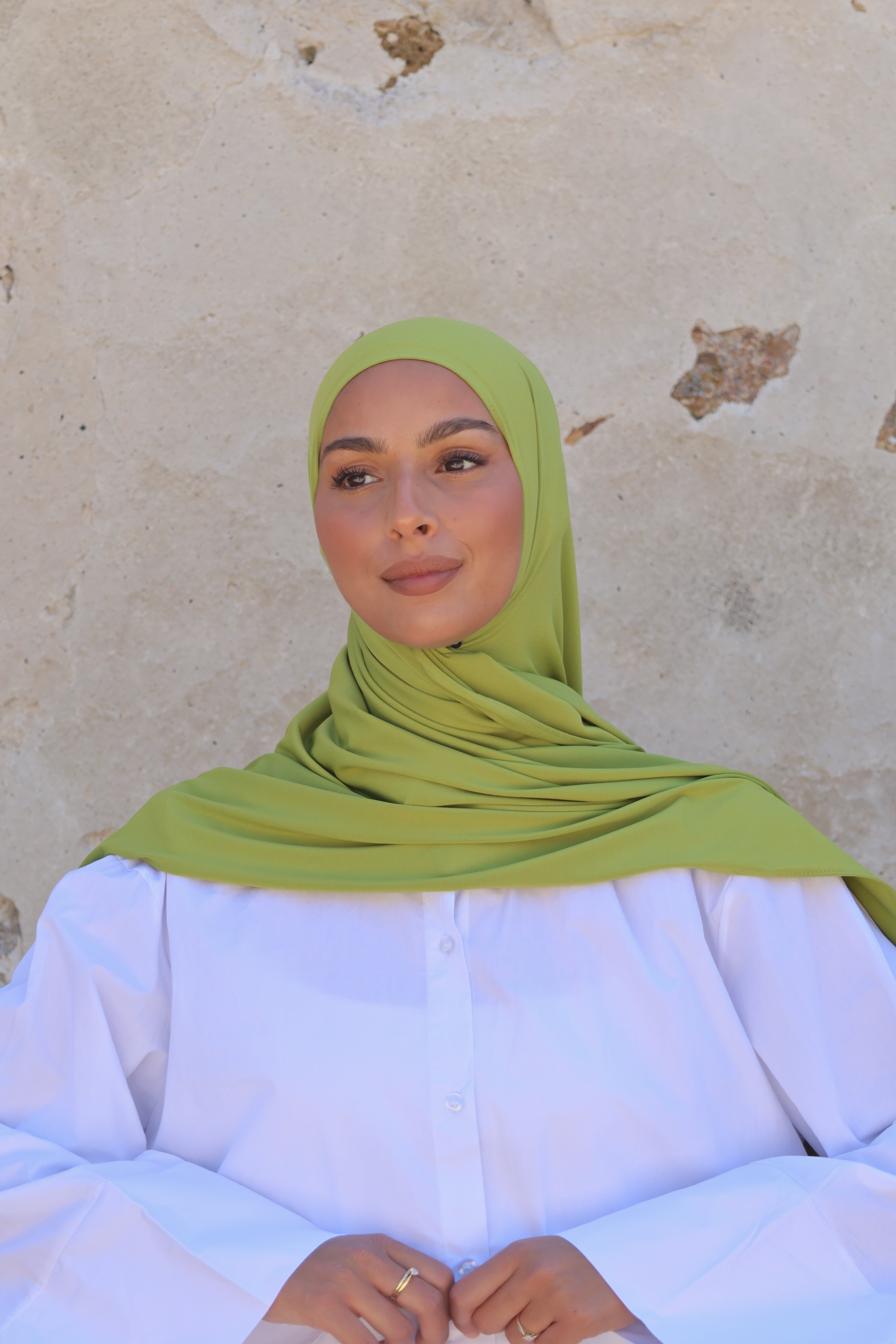 Premium jersey hijab - Pistachio