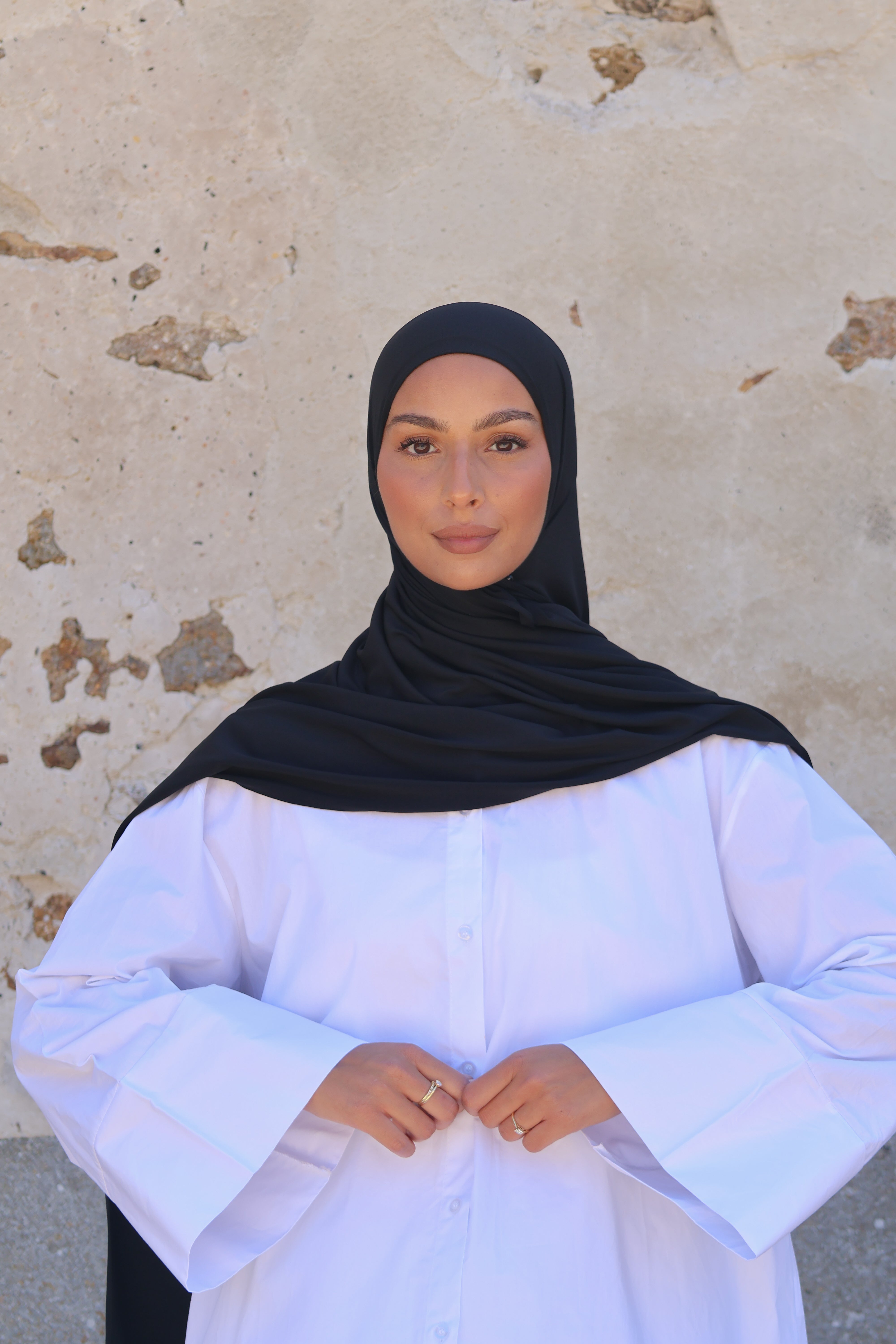 Hijab en jersey premium - Black