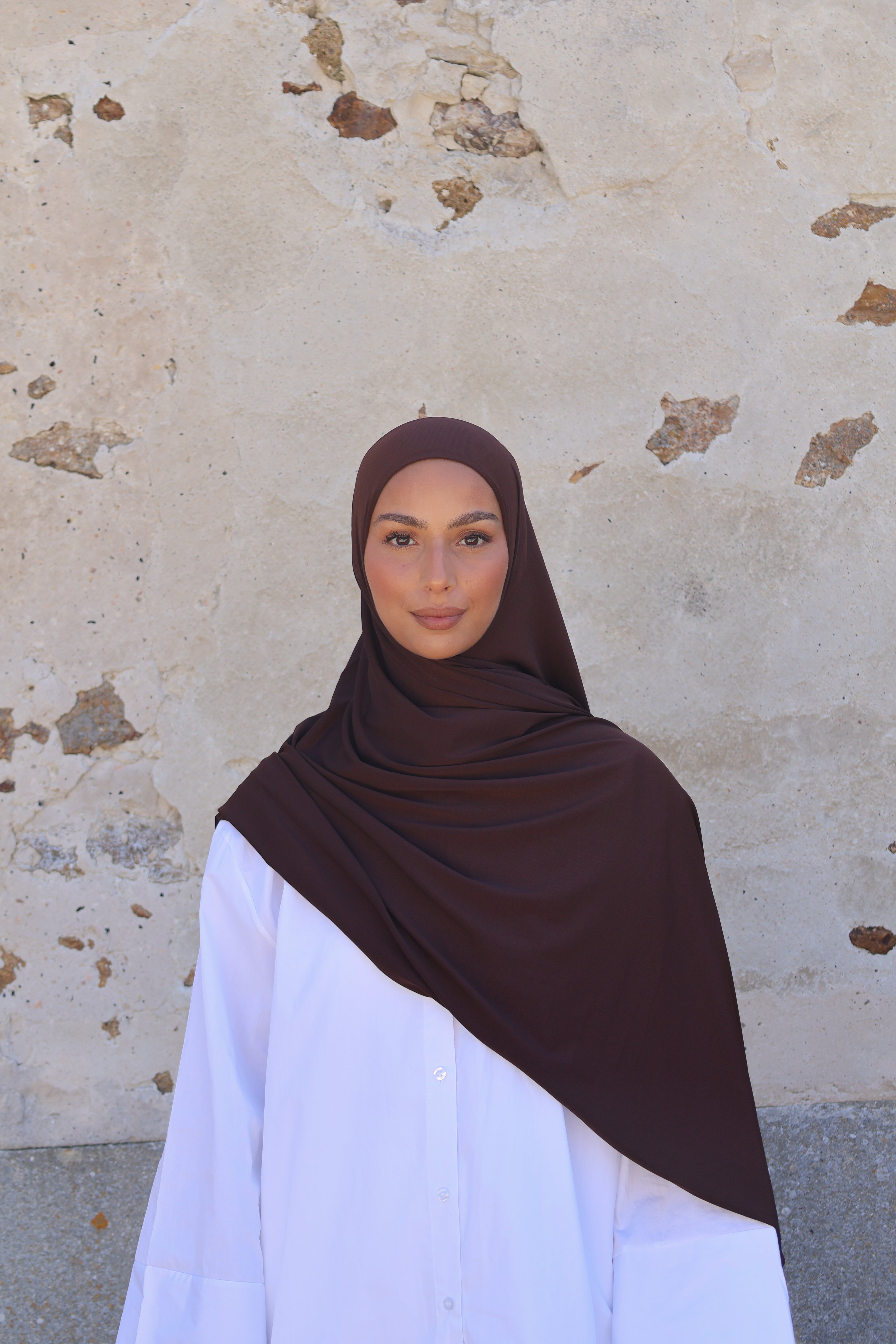 Hijab en jersey premium - Chocolate