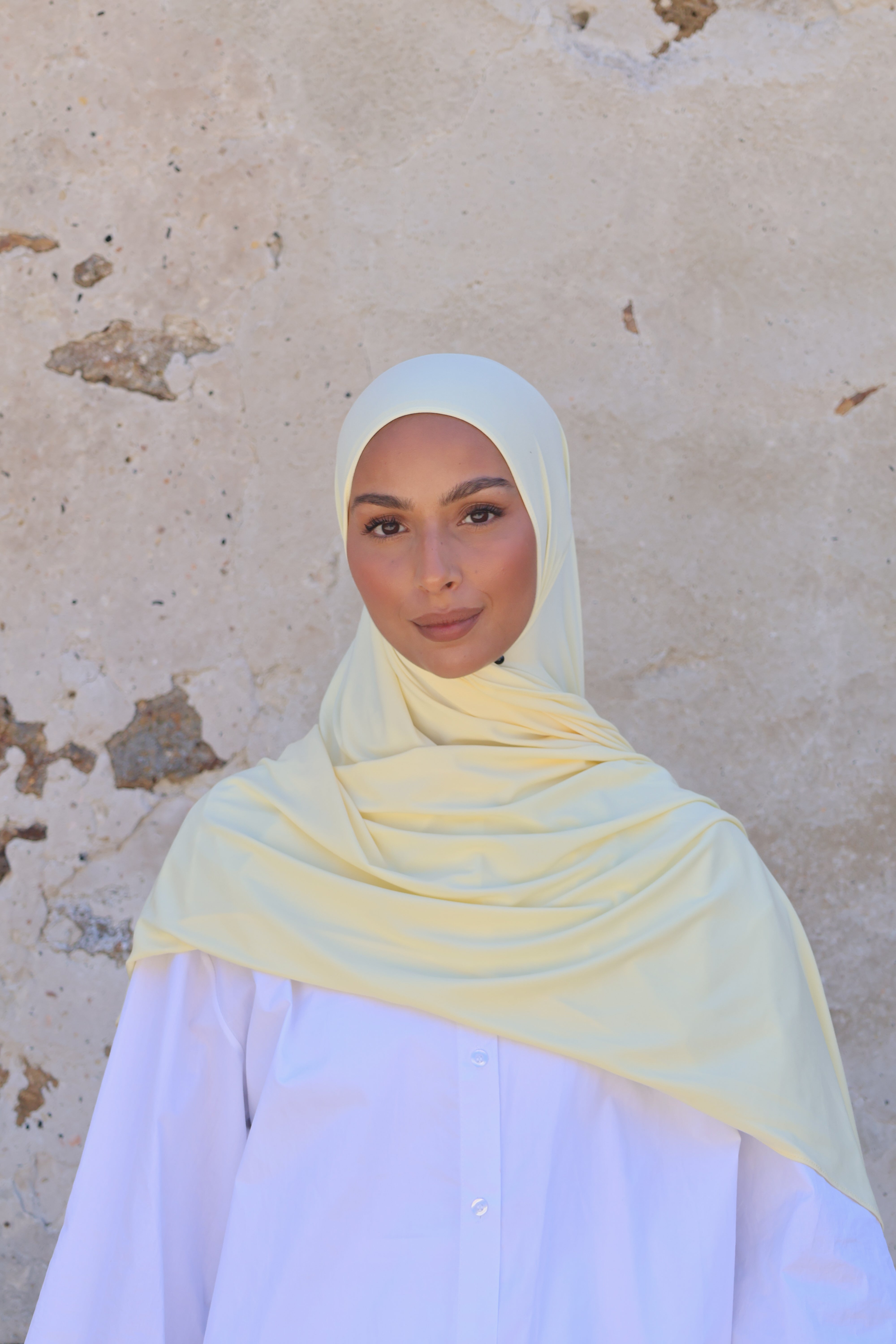 Hijab en jersey premium - Butter