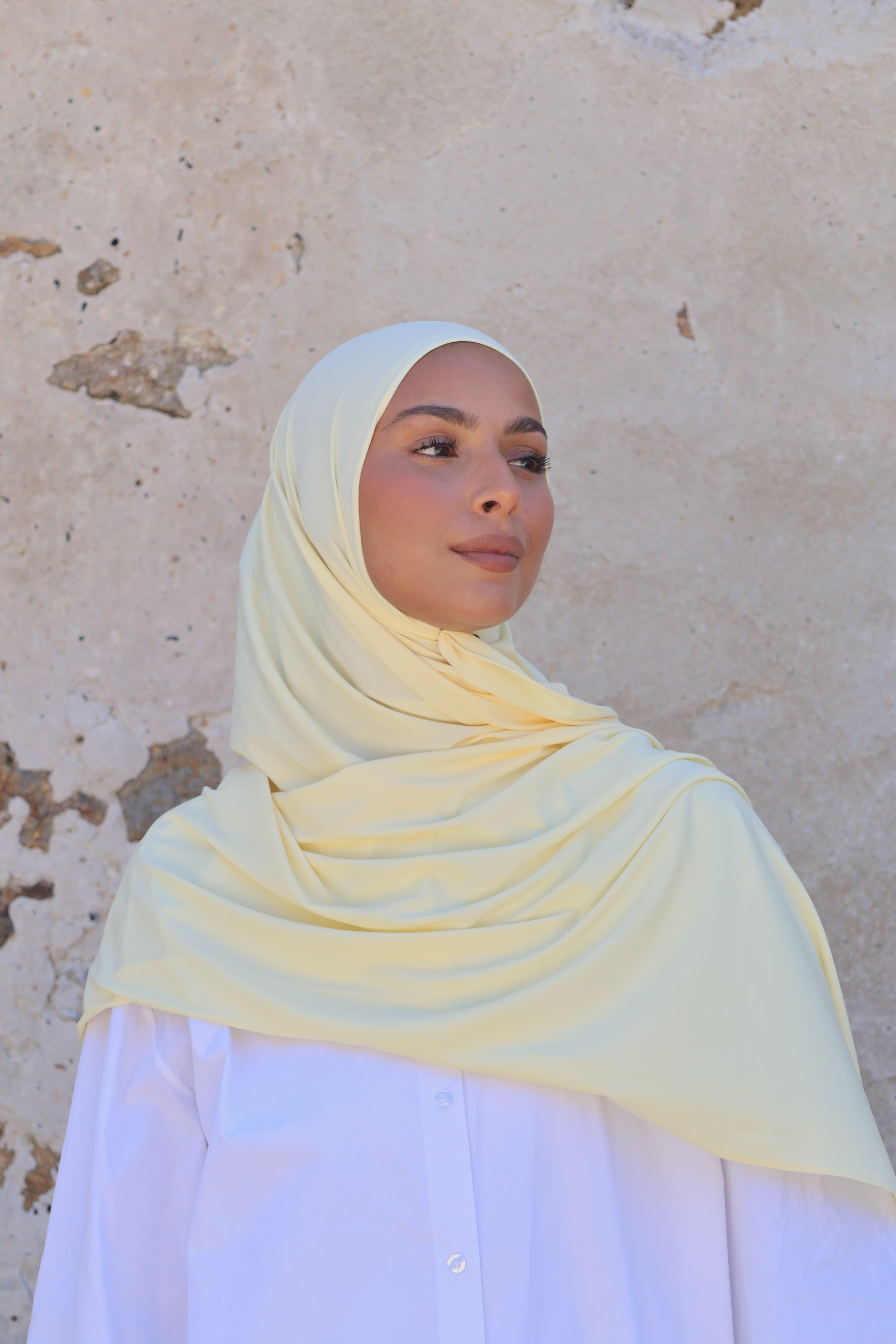 Hijab en jersey premium - Butter