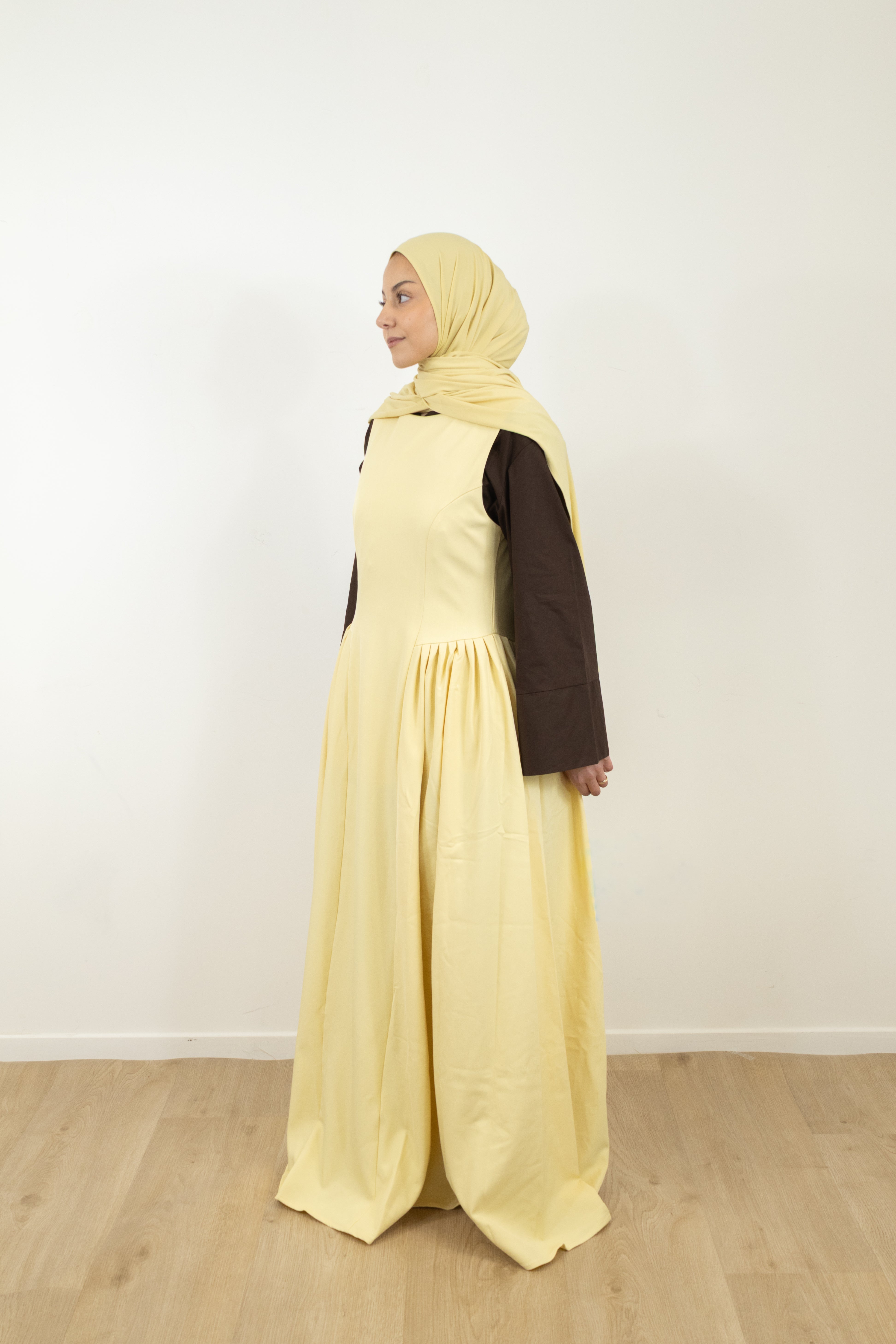 Robe sans manches silhouette longue