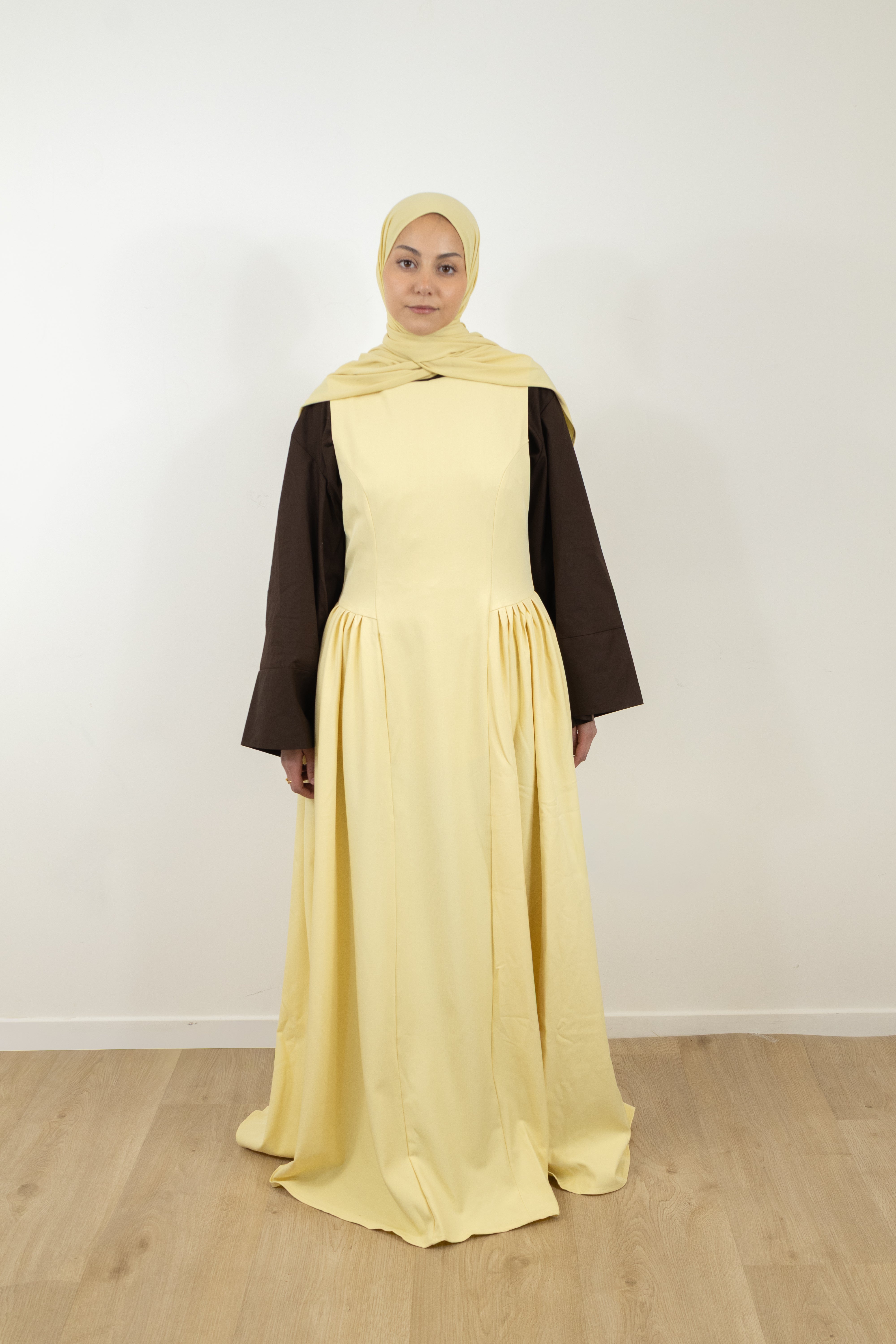 Robe sans manches silhouette longue