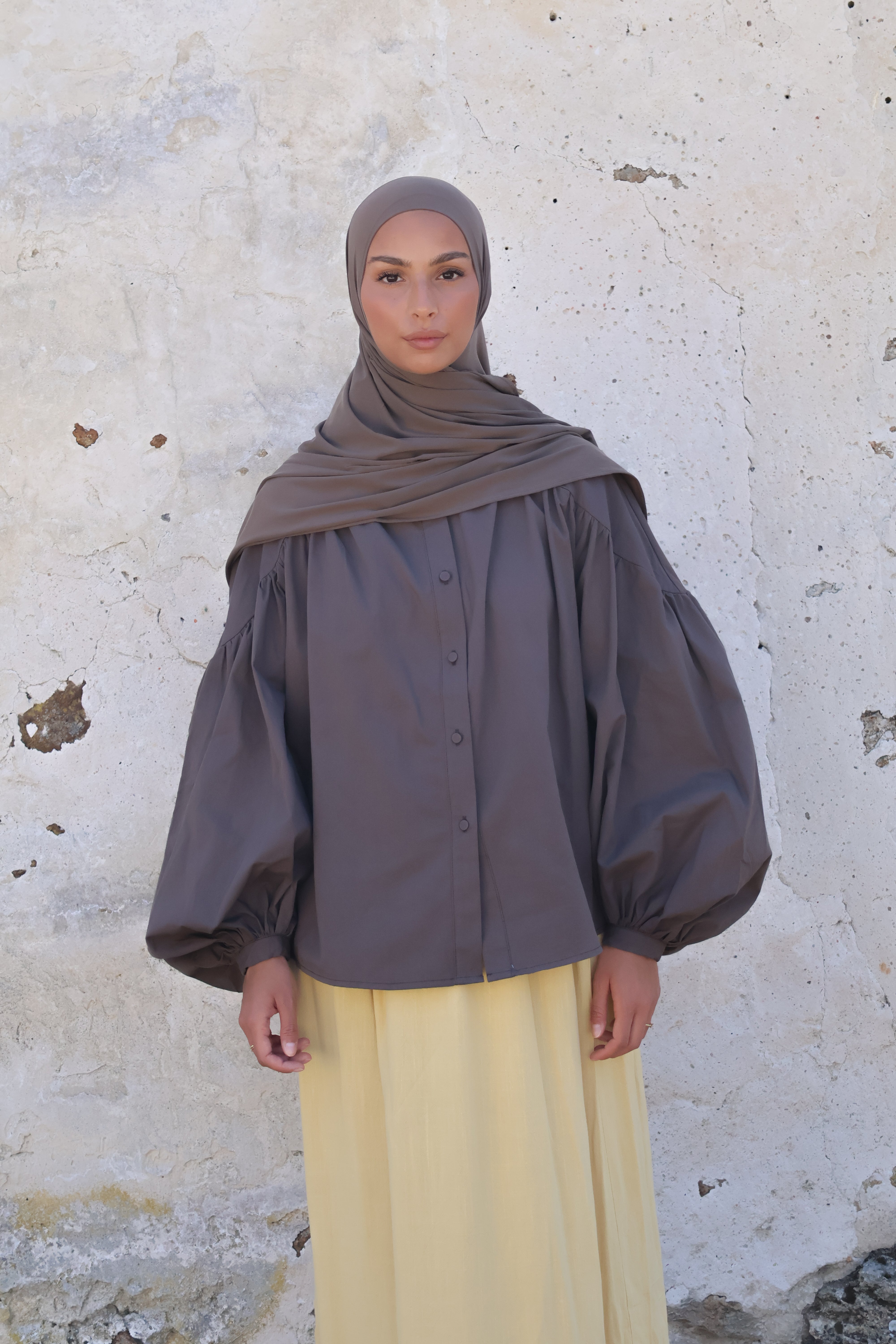 Chemise bonbon - Marron